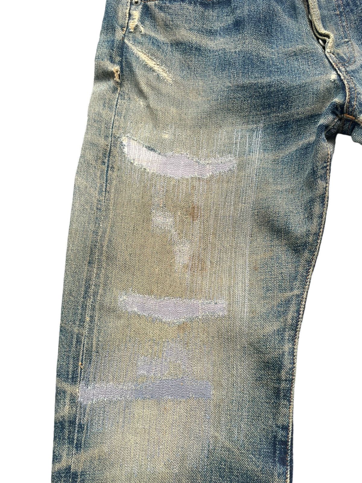 Denime Vintage Denime Selvedge Distresed Denim Size US 30 / EU 46 - 7 Thumbnail