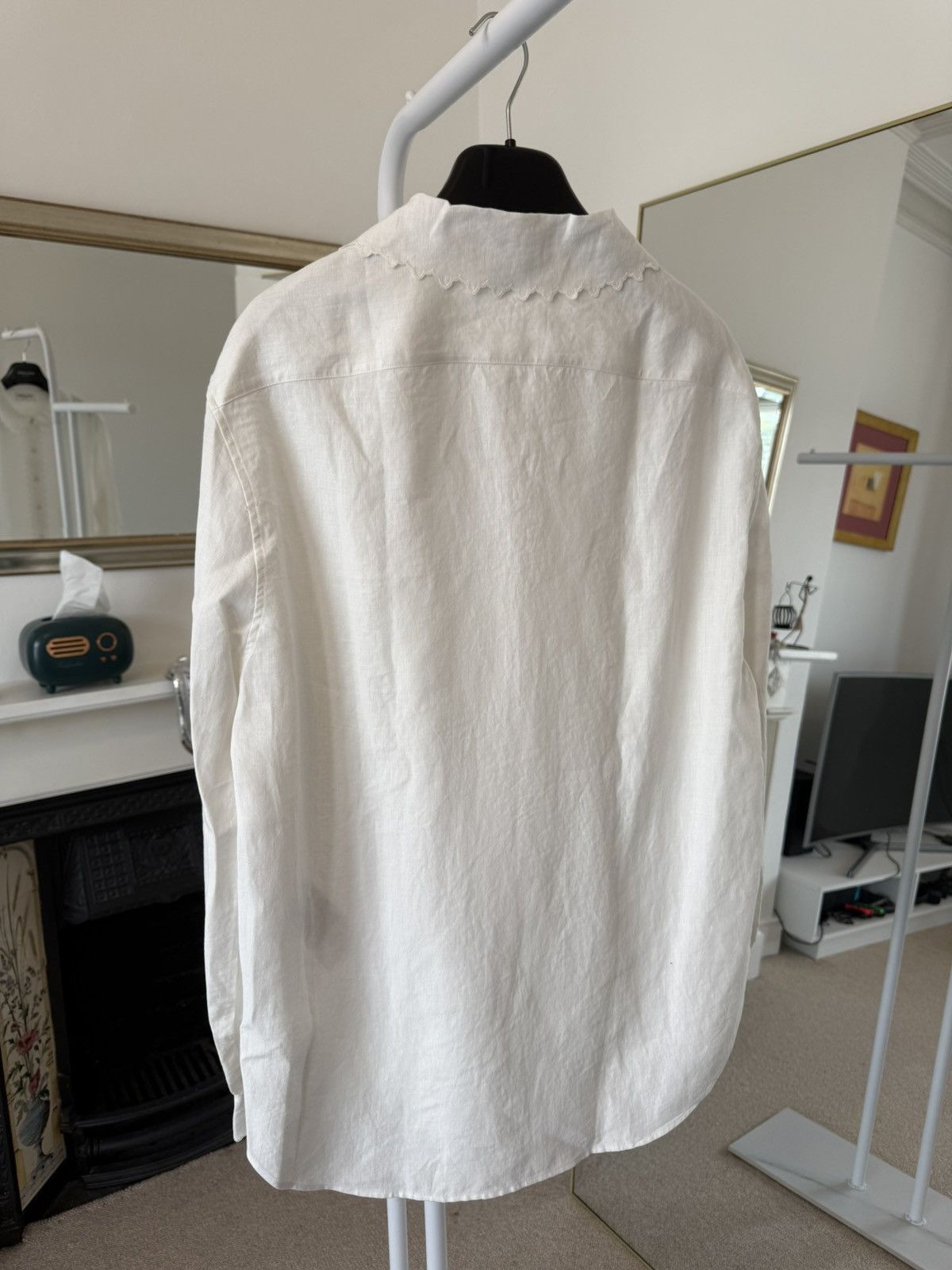 Saint Laurent Paris SS22 Saint Laurent Tunique Bordure Linen Shirt Size US M / EU 48-50 / 2 - 6 Thumbnail