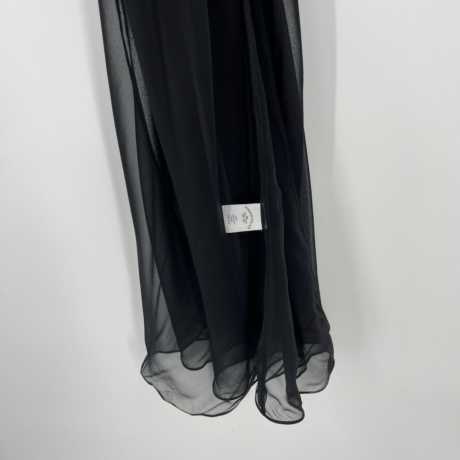 Mirror Palais Mirror Palais | NWT Bow Wrap Dress in Noir Black Silk XS Size XS / US 0-2 / IT 36-38 - 10 Thumbnail