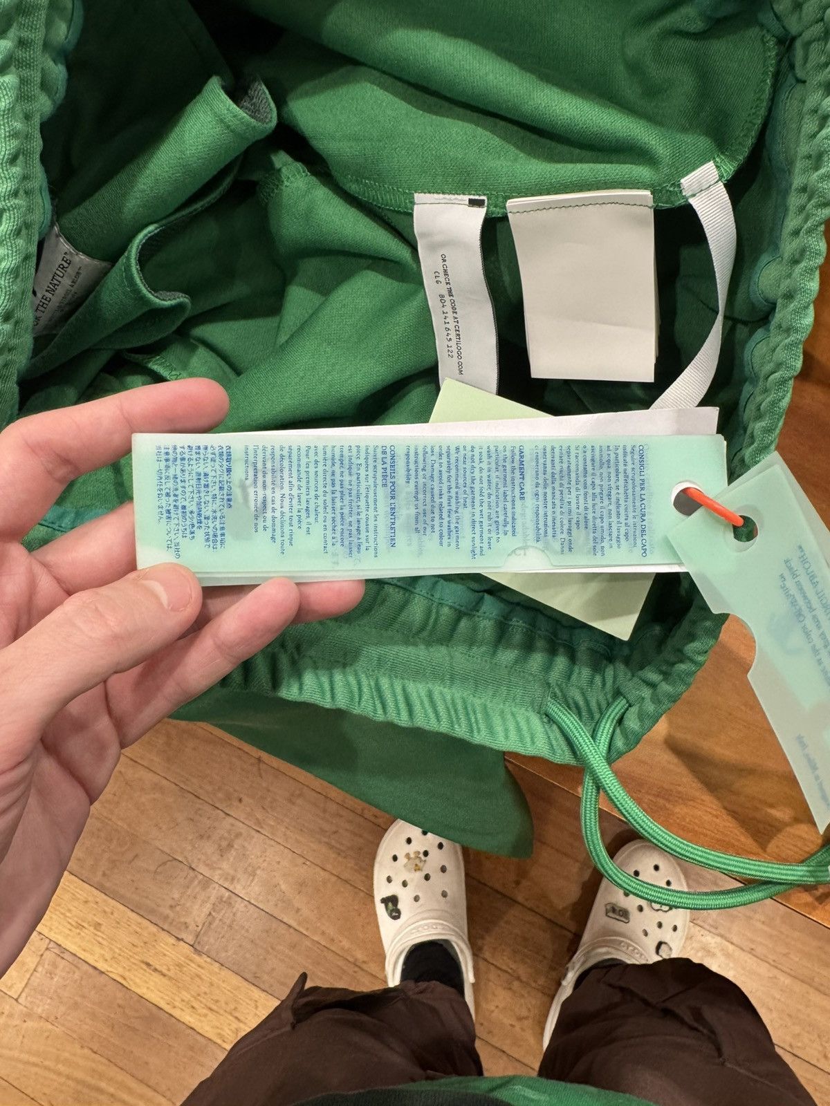 Off-White Off-White Green Eco Track Pants Size US 36 / EU 52 - 10 Thumbnail
