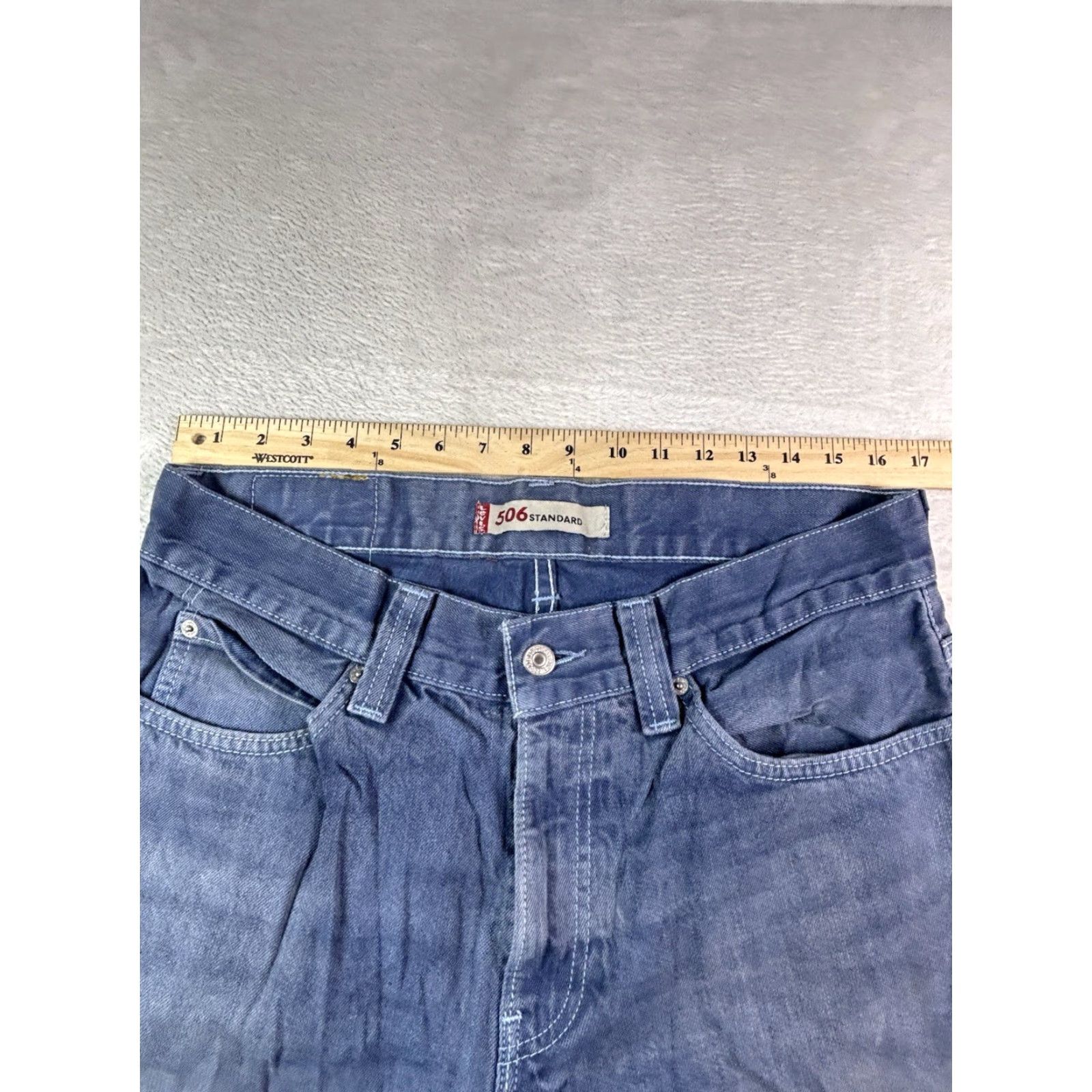 Levi's VINTAGE Levi's 506 Jeans Men Regular Straight 34x34 Denim Blue 80s 90s USA Modern Comfort Pockets Logo Johnson? Size US 34 / EU 50 - 7 Thumbnail