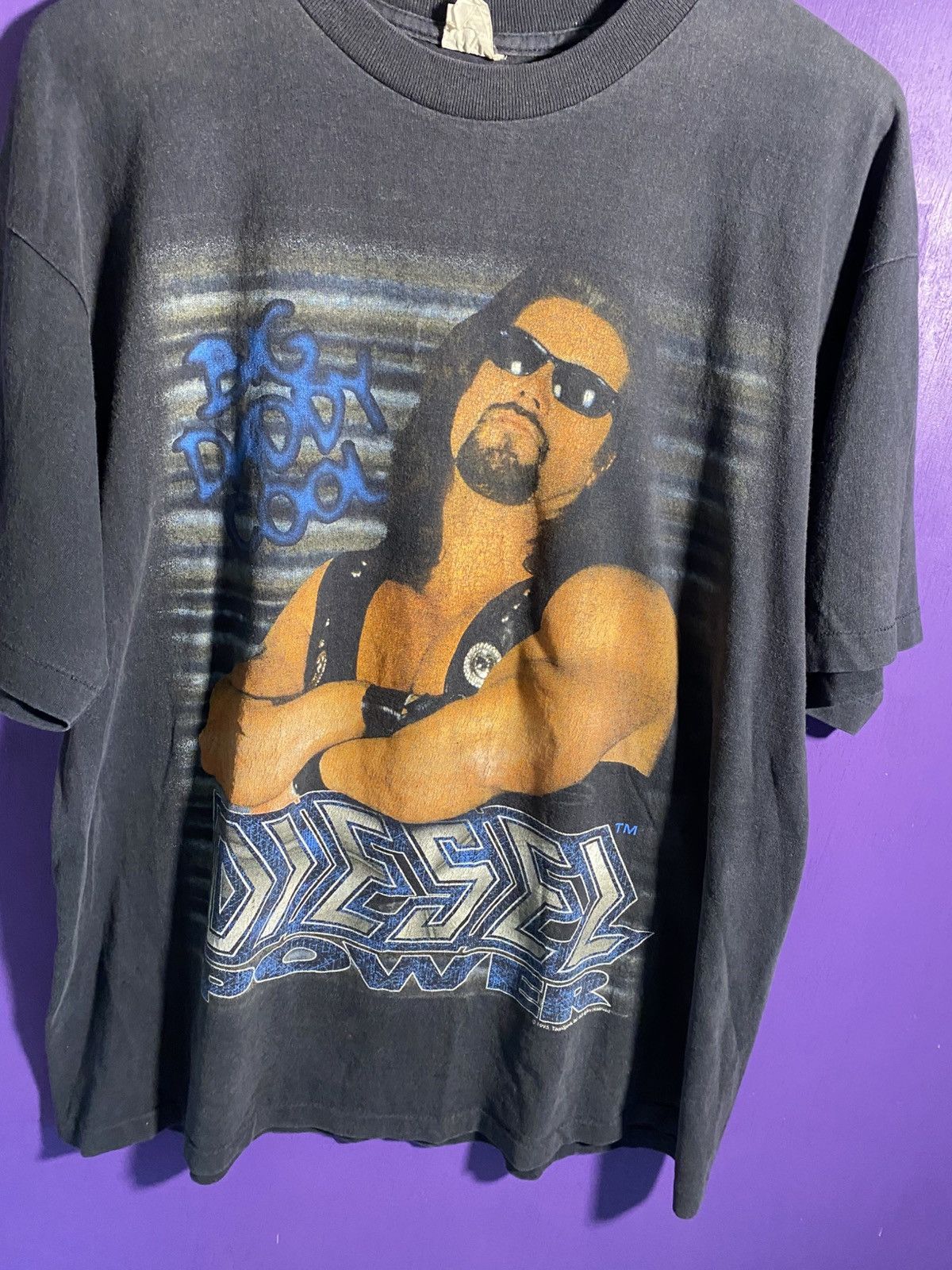 WWF Vintage 1995 WWF Big daddy cool Diesel power faded t-shirt Size US XL / EU 56 / 4 - 3 Thumbnail