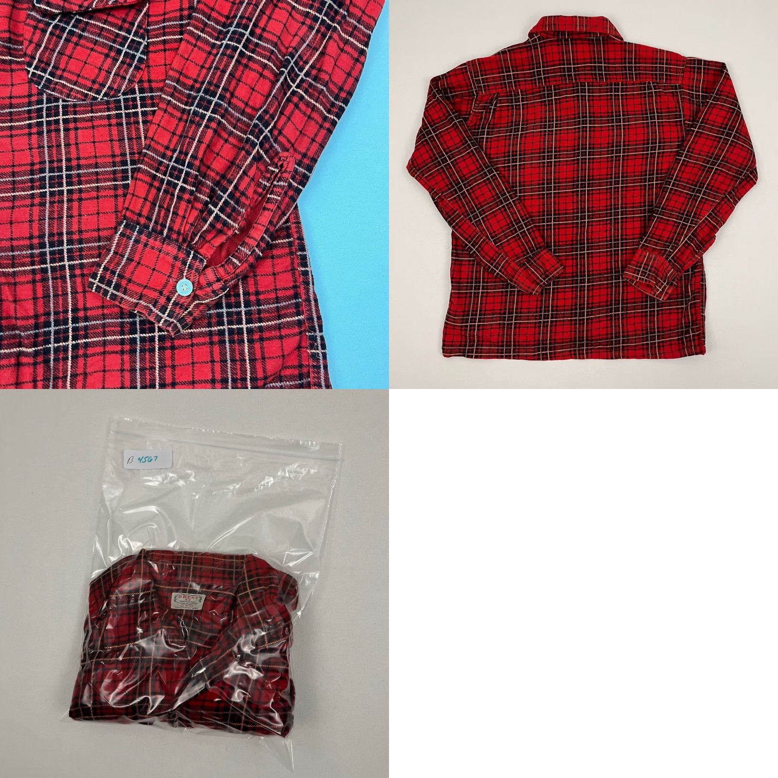 Vintage VINTAGE Montgomery Ward Brent Sanforized Shirt Mens M Red Plaid Flannel Button-Up Shirt Size US M / EU 48-50 / 2 - 8 Thumbnail