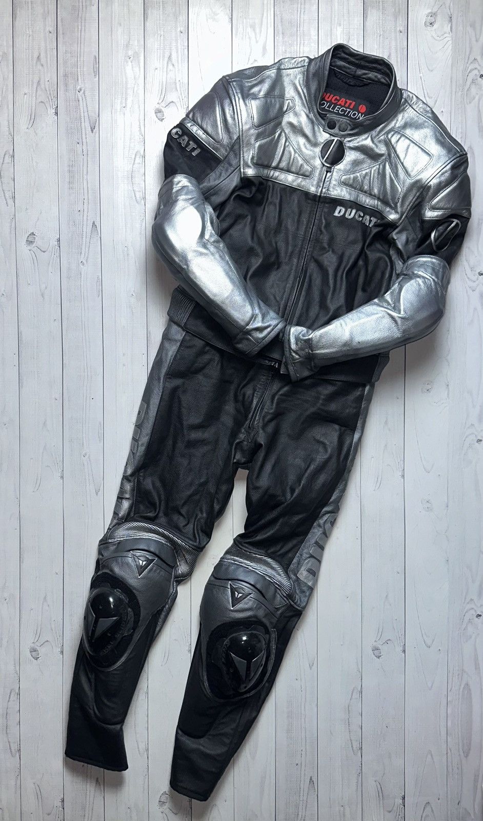 Ducati Vintage Dainesse X Ducati Moto tracksuit jacket leather L Size US 34 / EU 50 - 5 Thumbnail
