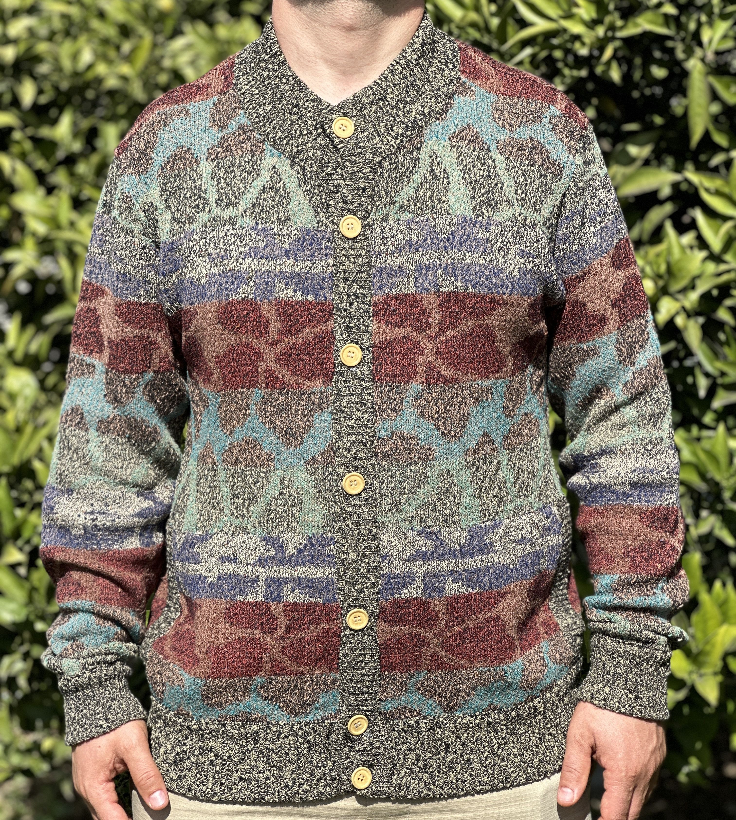 Missoni Missoni Uomo Cardigan 3D Knit DNA Retro Sweater Size L Size US L / EU 52-54 / 3 - 5 Thumbnail