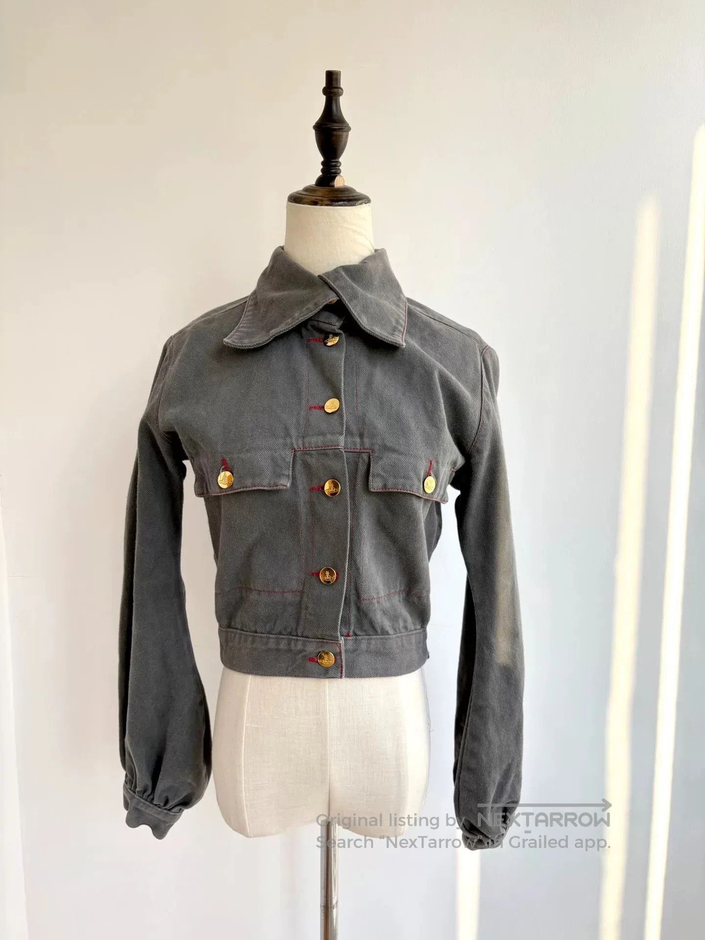 Vivienne Westwood rare vivienne westwood vintage gray denim jacket. Size M / US 6-8 / IT 42-44 - 1 Thumbnail
