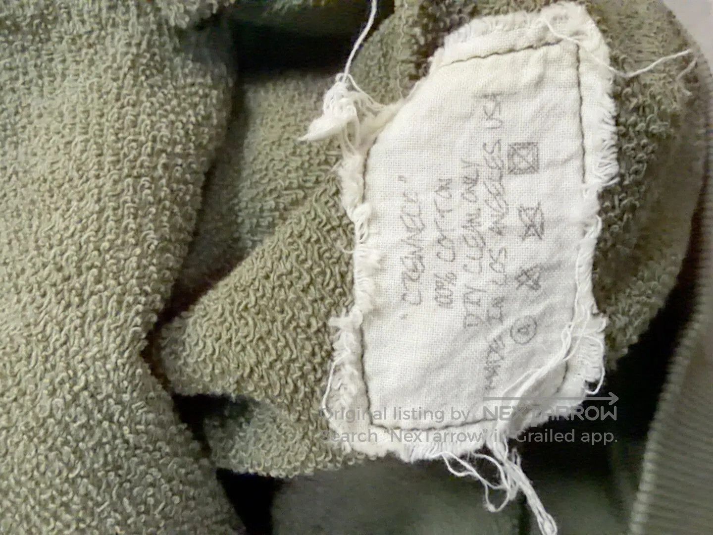 Greg Lauren Vintage Green Cotton Sweatshirt. Size US L / EU 52-54 / 3 - 5 Thumbnail