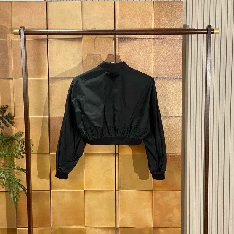 Prada Prada Size 36 23ss new black back triangle pilot jacket 25 Size US XXS / EU 40 - 2 Thumbnail