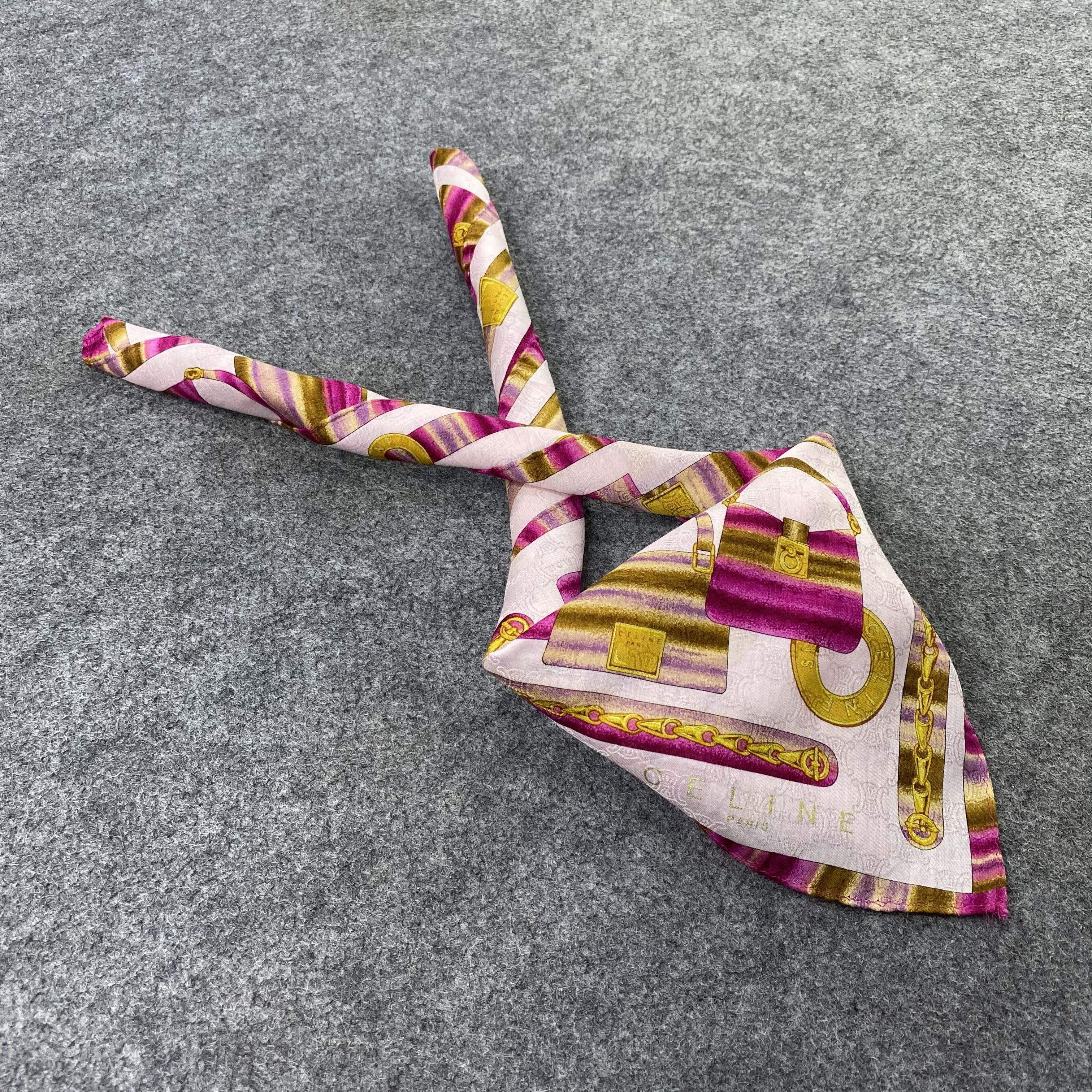 Celine Celine Handkerchief Neckerchief Bandana-B1763 Size ONE SIZE - 1 Thumbnail