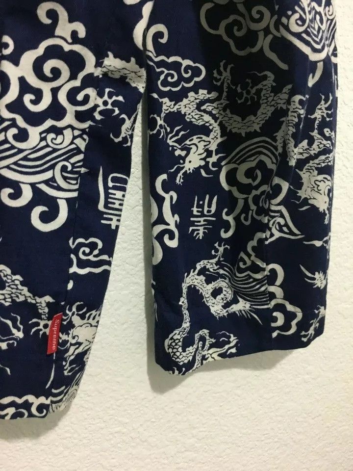Supreme SUPREME Imperial Shirt Dragon Long Sleeve Blue Large SS15 Size US L / EU 52-54 / 3 - 4 Thumbnail