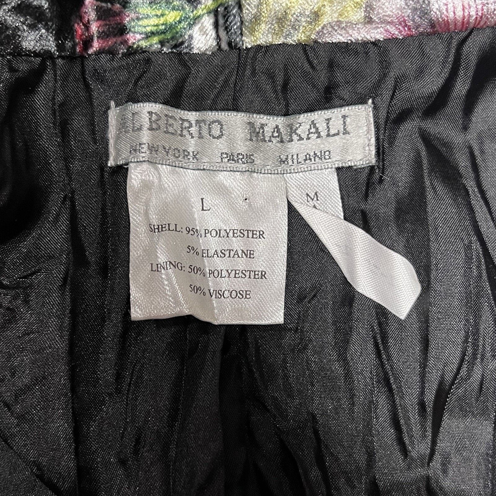 Other Alberto Makali Velvet Blazer Floral (L) WitchyWearable Art Size L / US 10 / IT 46 - 8 Thumbnail