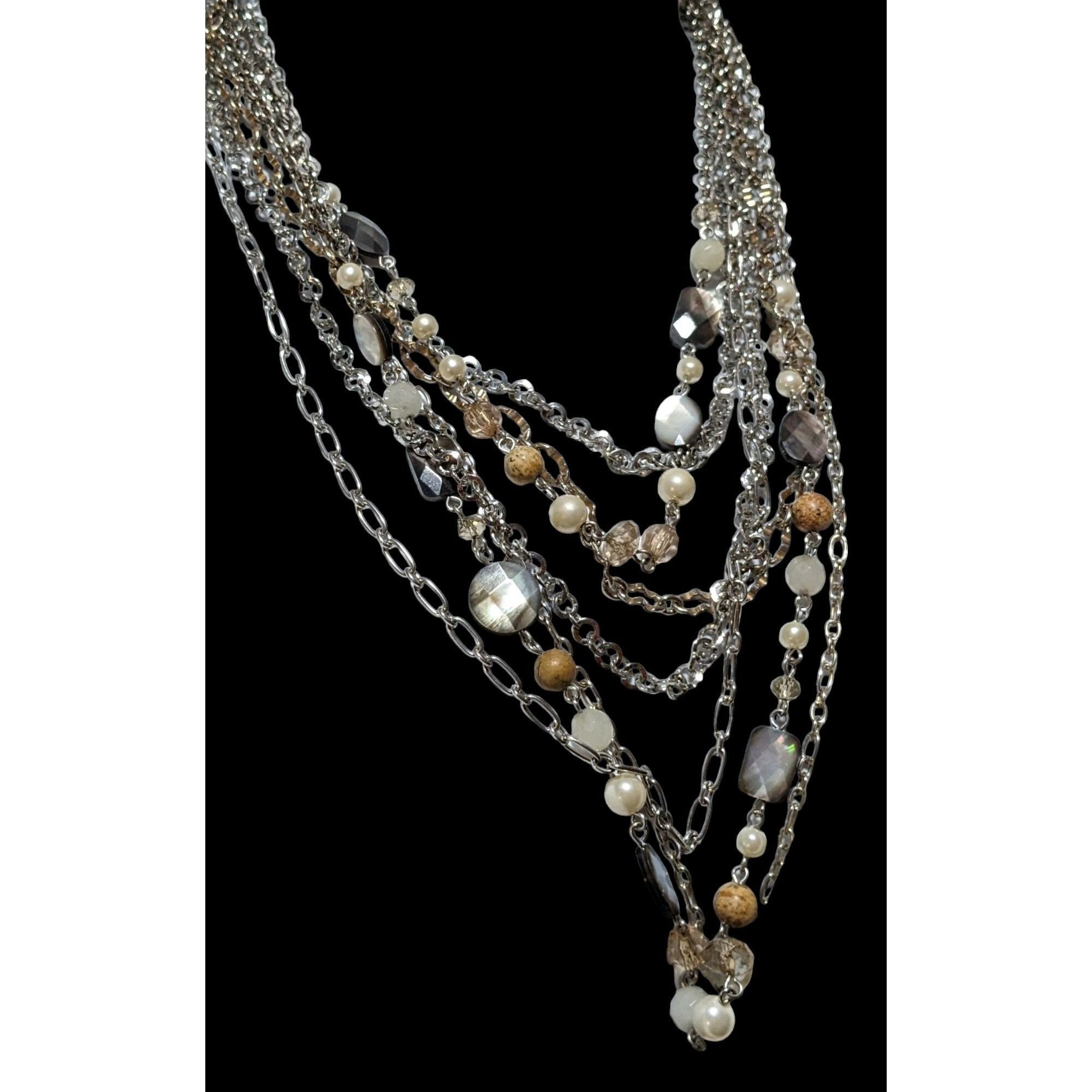 Other Multilayer Gemstone Chain Necklace Size ONE SIZE - 3 Thumbnail