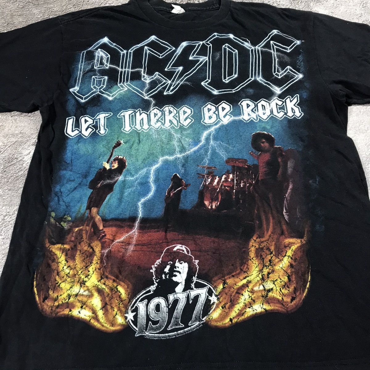 Vintage Vintage 90s AC/DC Band Tee Graphic Print Grunge Rock Faded M Size US M / EU 48-50 / 2 - 2 Thumbnail