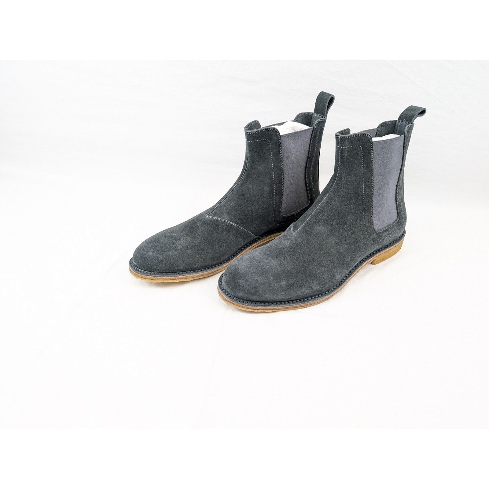 Bottega Veneta o1rshd1 Calf Suede Pelle Boots in Ardoise Size US 13 / EU 46 - 17 Thumbnail