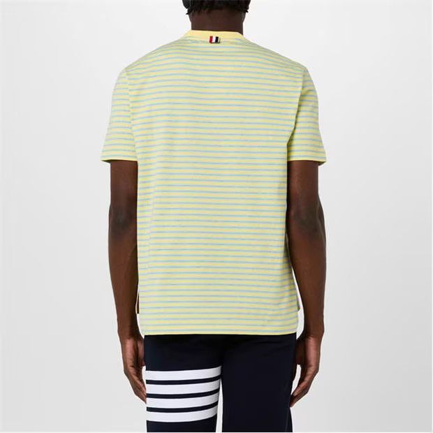 Thom Browne o1g2r1mq0724 Pocket T- Shirts in Green & Light Yellow Size US S / EU 44-46 / 1 - 4 Thumbnail