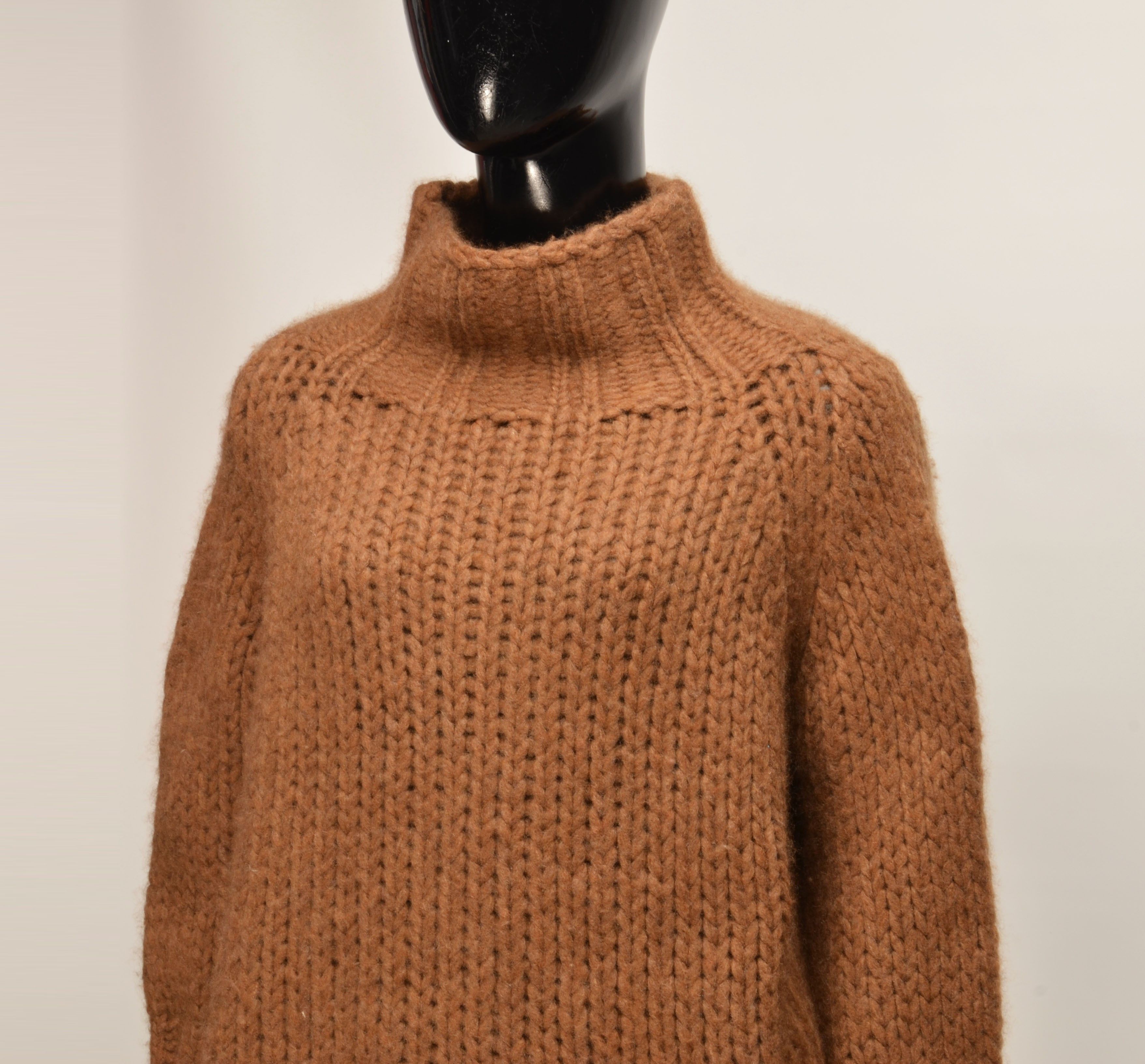 Other Ella Silla 100% Cashmere Turtle Neck Chunky Knit Sweater Size S / US 4 / IT 40 - 2 Thumbnail