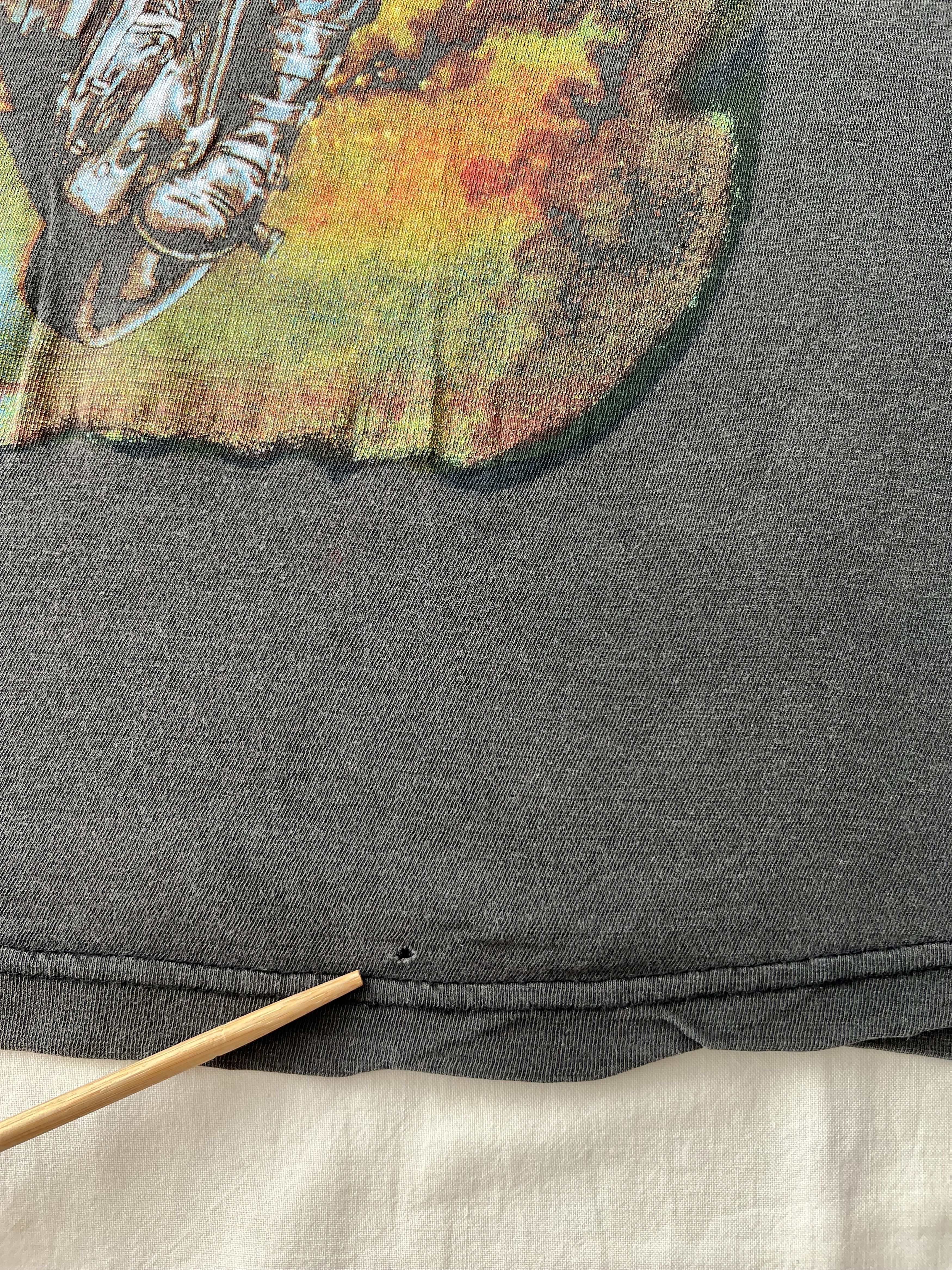 Band Tees Vintage 90s Iron Maiden England Faded Black T-shirt Size US M / EU 48-50 / 2 - 6 Thumbnail