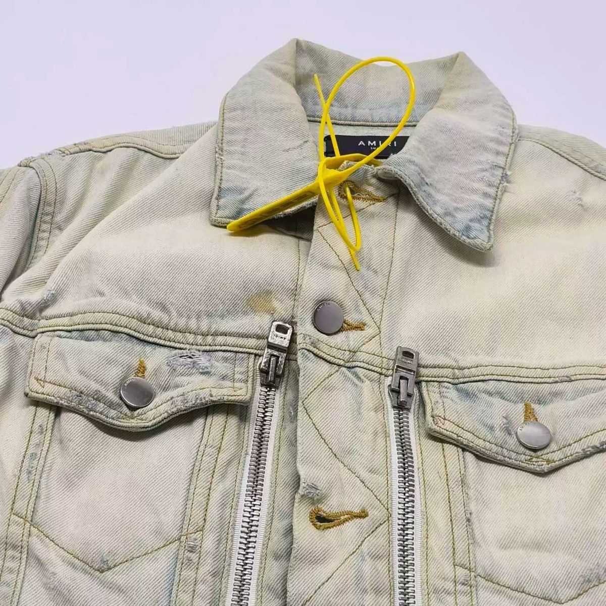 Amiri Amiri Light blue washed denim jacket coat 2501-Nextarrow Size US S / EU 44-46 / 1 - 14 Thumbnail