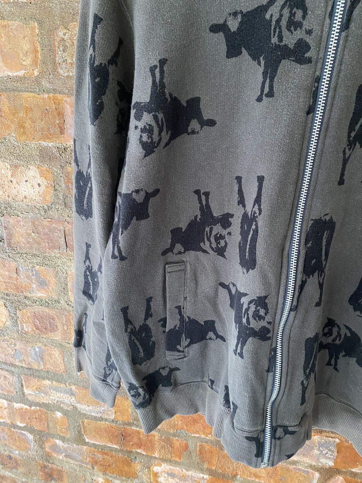 Undercover UNDERCOVER AW02 Witches Cell era 'cow' all over print hoodie Size US M / EU 48-50 / 2 - 6 Thumbnail