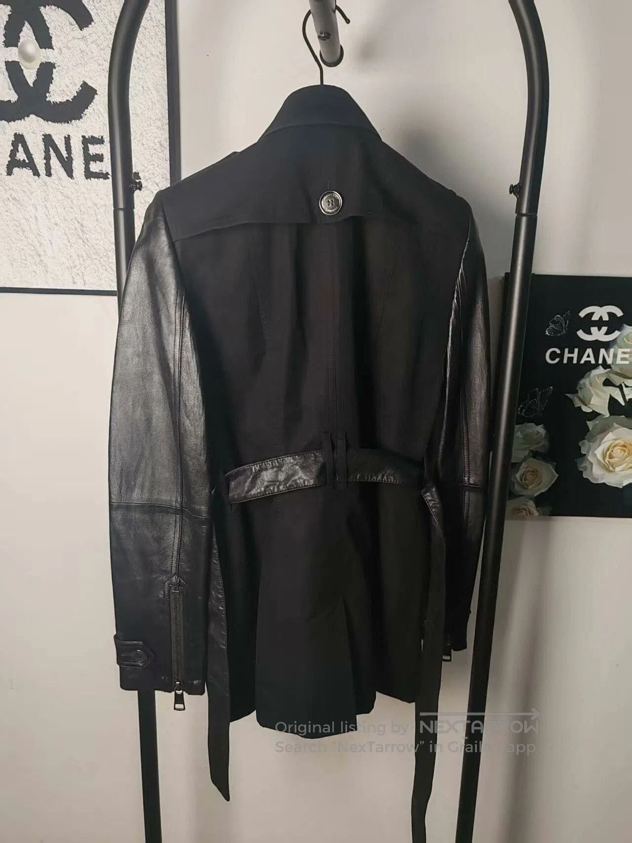 Burberry Burberry Leather Coat with Unique Detailing. Size US M / EU 48-50 / 2 - 2 Thumbnail