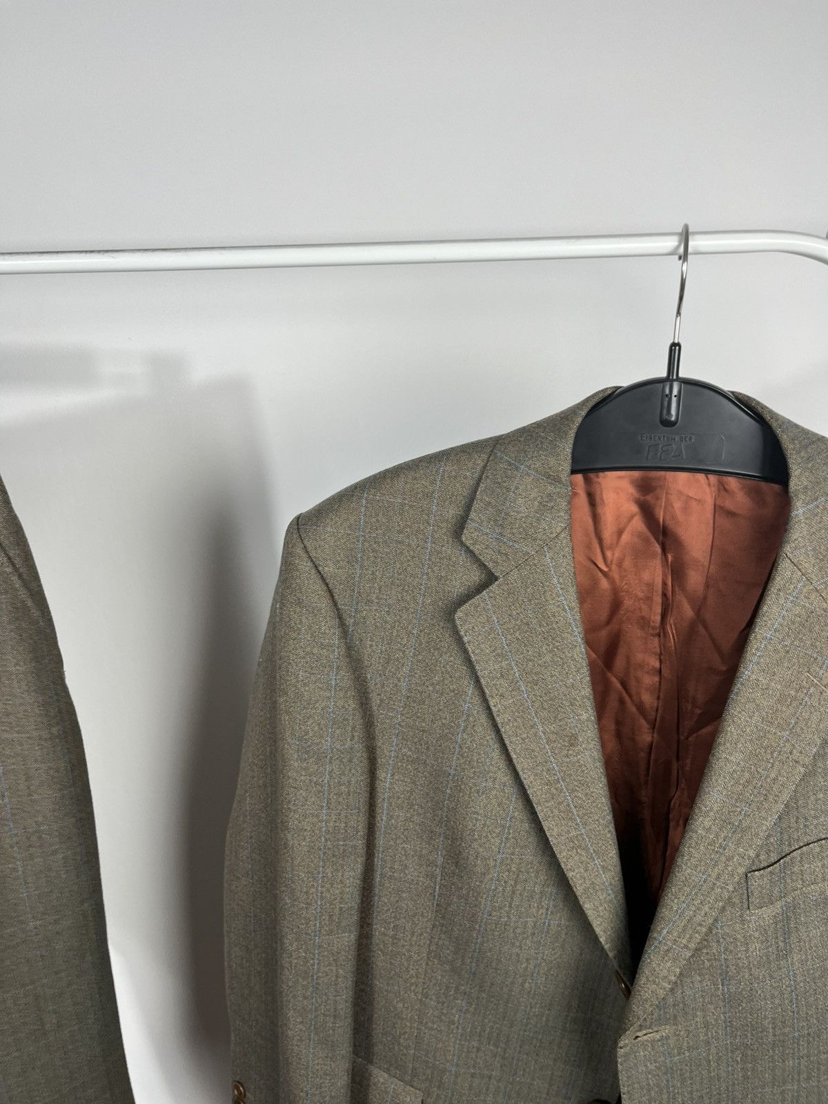 Magee Magee Wool Suit Green Check Blazer Pants Tailored Set Size 42R - 10 Thumbnail