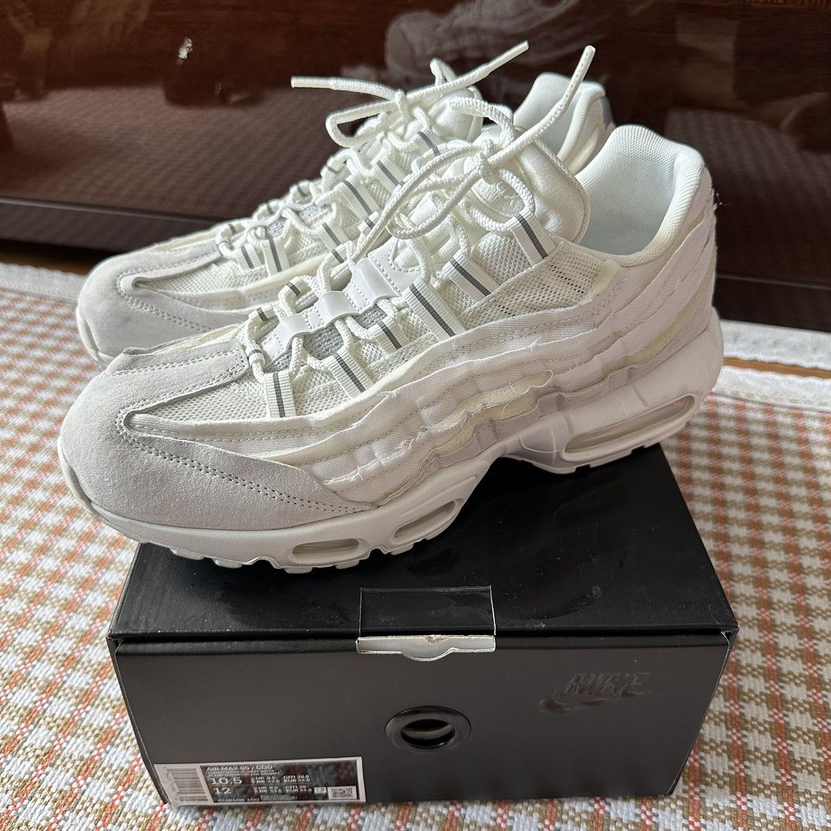 Nike Comme des Garcons (CDG) White Nike Air Max 95 | Grailed