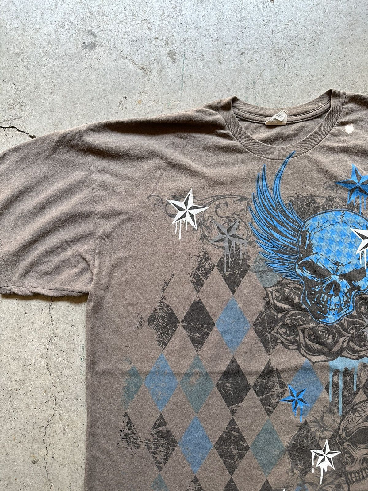 Affliction Y2K Vintage Grunge Affliction Skull print shirt Size US XL / EU 56 / 4 - 4 Thumbnail