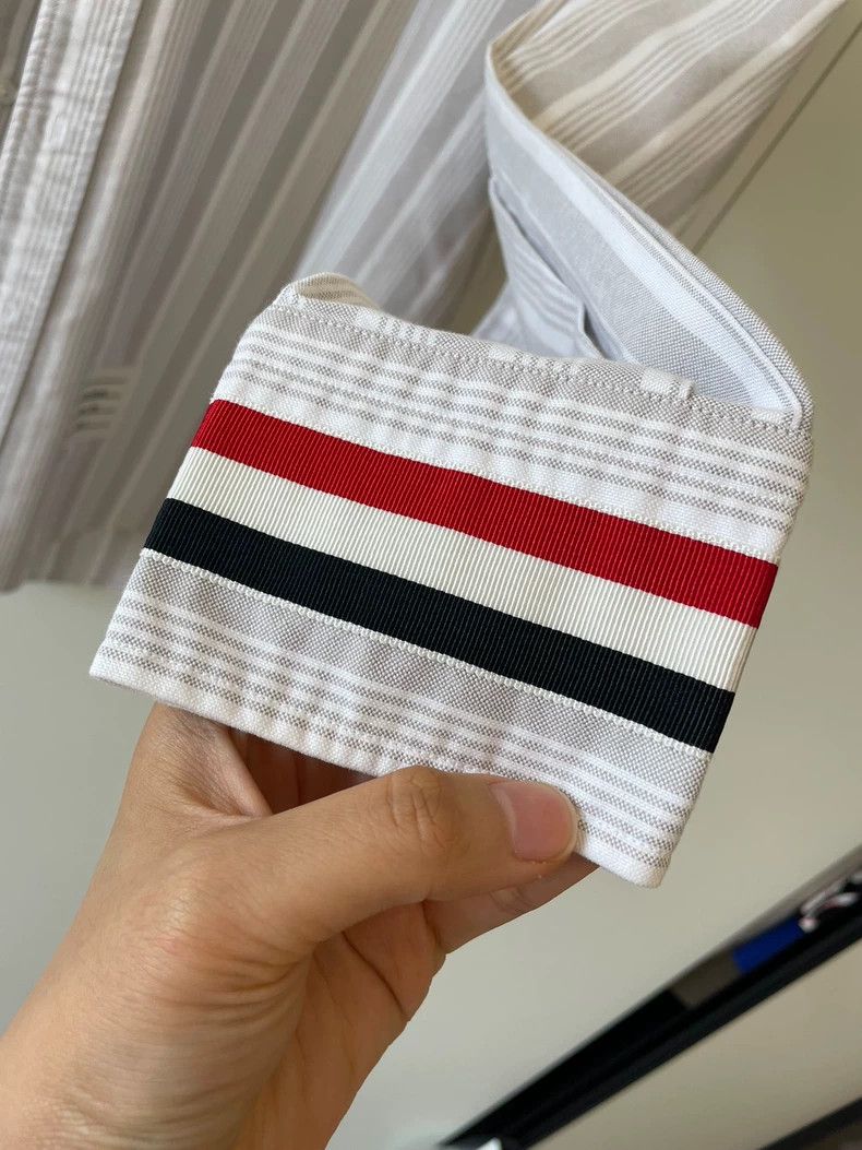 Thom Browne Thom Browne size2 Grey striped shirt Size US M / EU 48-50 / 2 - 7 Thumbnail