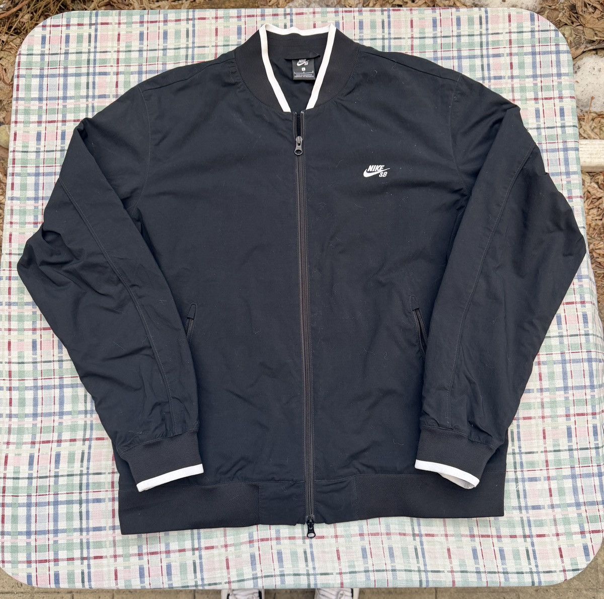 Nike Nike Sb Bomber Jacker Black / White Size US L / EU 52-54 / 3 - 1 Thumbnail