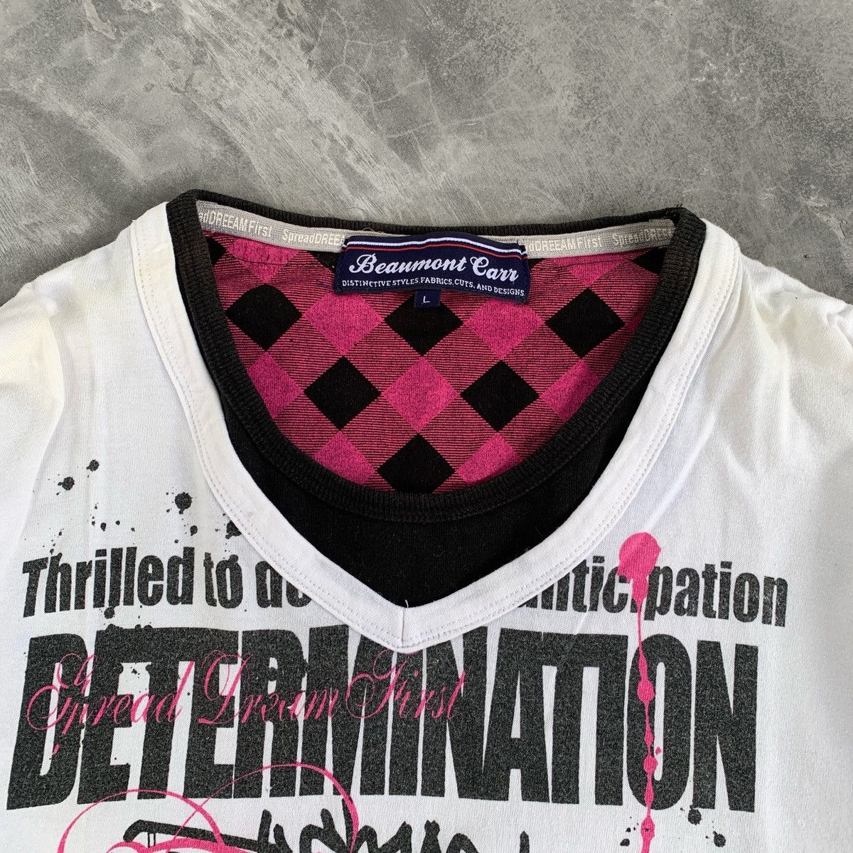 20471120 Beaumont Carr Poem Double Layerd Ifsix LGB Style Tshirt Size US L / EU 52-54 / 3 - 5 Thumbnail
