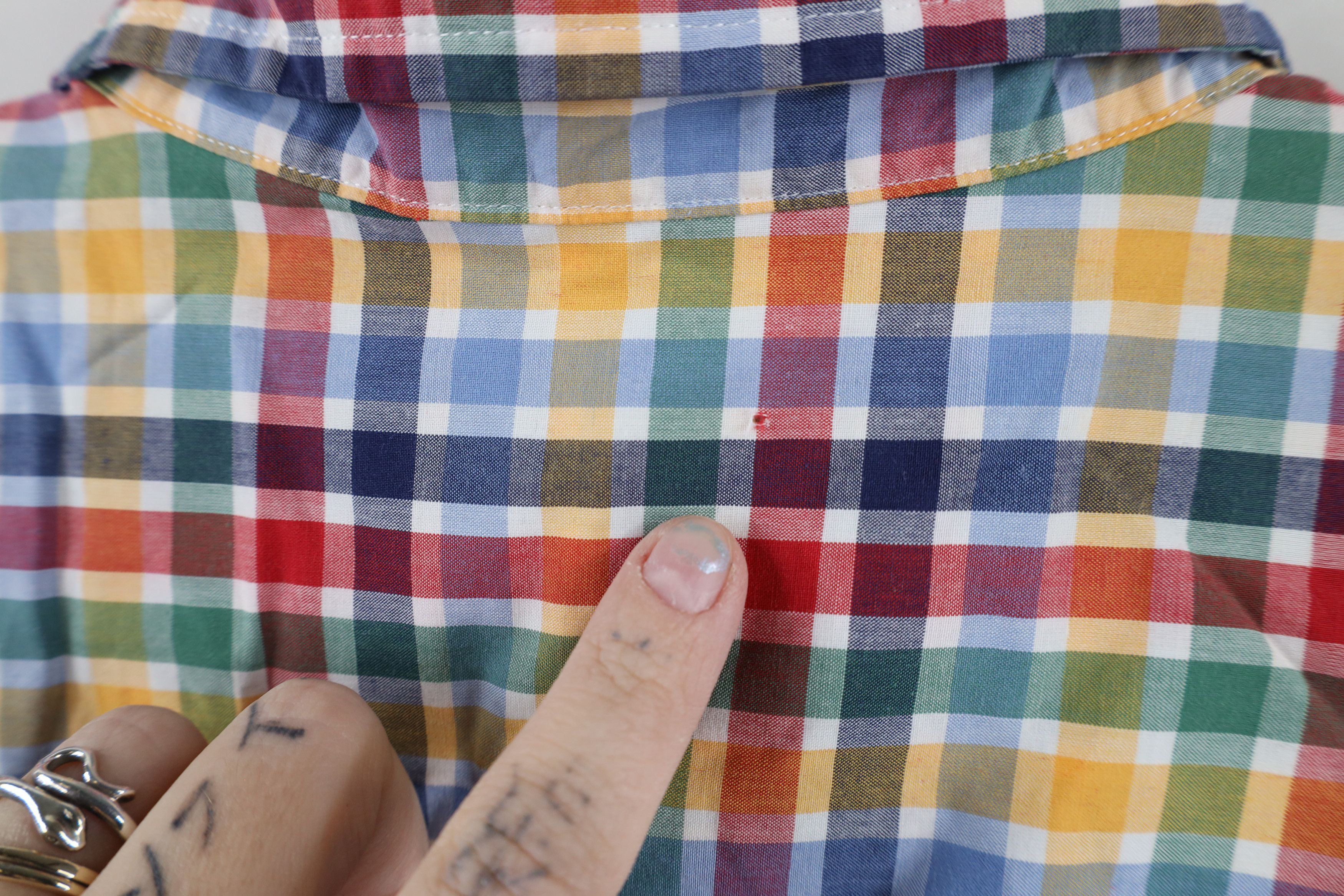 Lands' End × Vintage Vintage Lands End Plaid Short Sleeve Button Down Shirt Size US M / EU 48-50 / 2 - 7 Thumbnail
