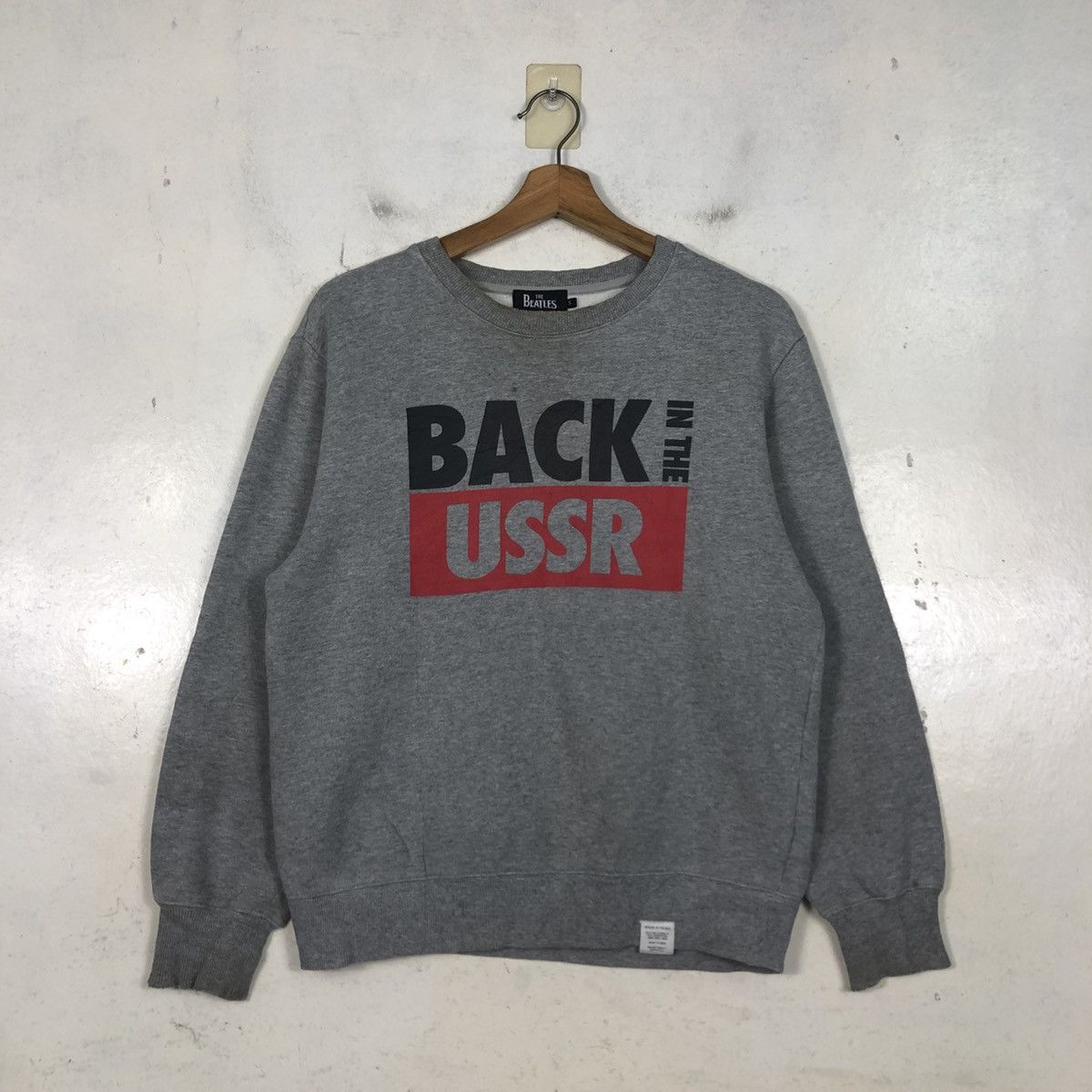 Japanese Brand 📌Vintage Sweatshirt Band The Beatles Azul Big Logo Size US S / EU 44-46 / 1 - 3 Thumbnail