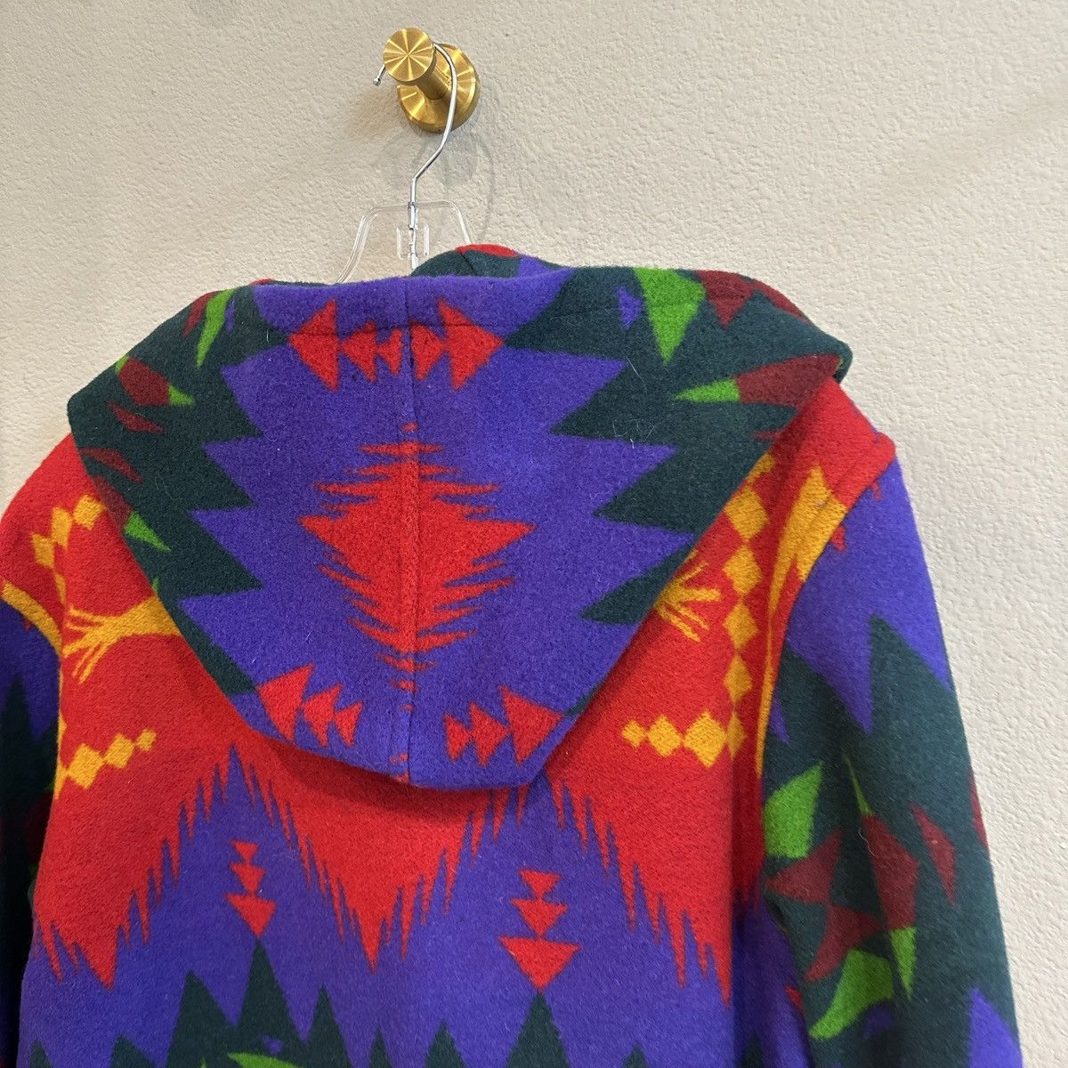 Other Gallery | L | Multi color wester motif Wool over coat car Size L / US 10 / IT 46 - 4 Thumbnail