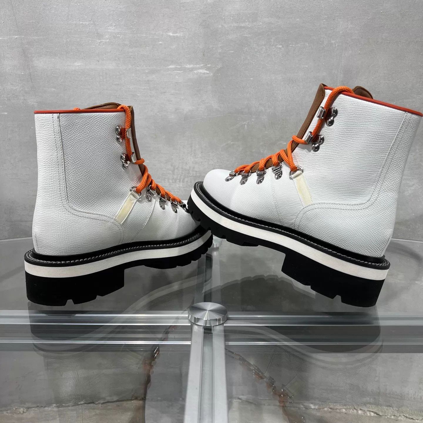 Hermes Hermes casual mid-calf boots white orange size 36 Size US 5.5 / IT 35.5 - 5 Thumbnail