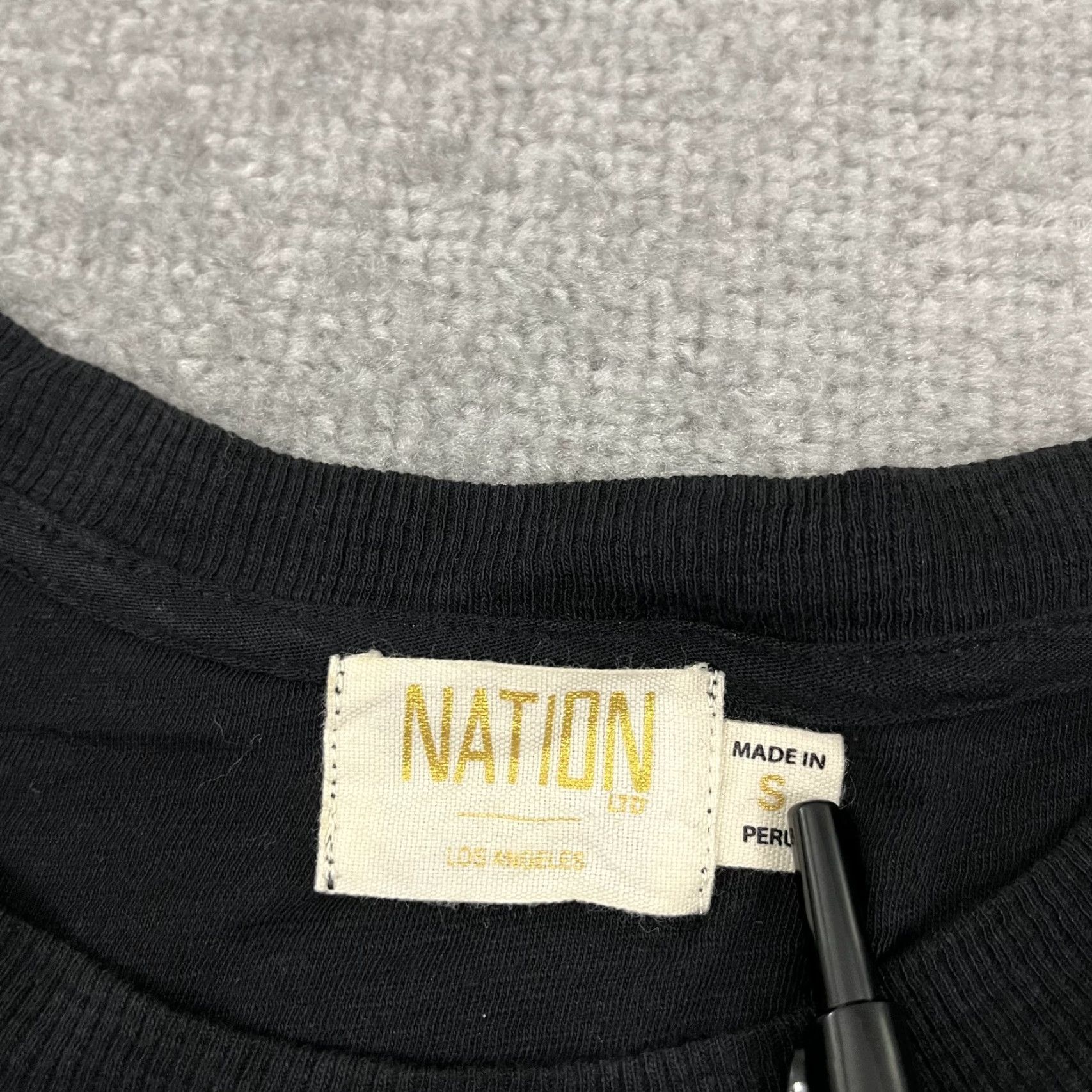 Nation LTD VINTAGE Nation Ltd Loren Tee Blouse Womens S Black Smocked Sleeve Cuff Old Money Peasant 3/4 Sleeve Mens or Womens? Size S / US 4 / IT 40 - 2 Thumbnail