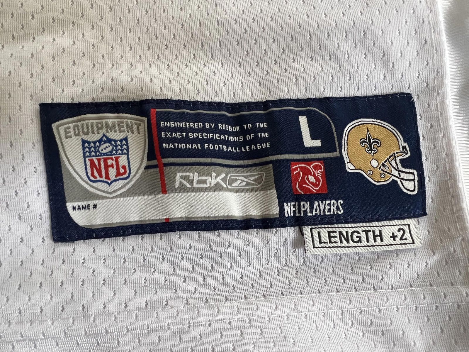 Reebok Reggie Bush Authentic NFL Reebok New Orleans Saints Jersey Size US L / EU 52-54 / 3 - 4 Thumbnail