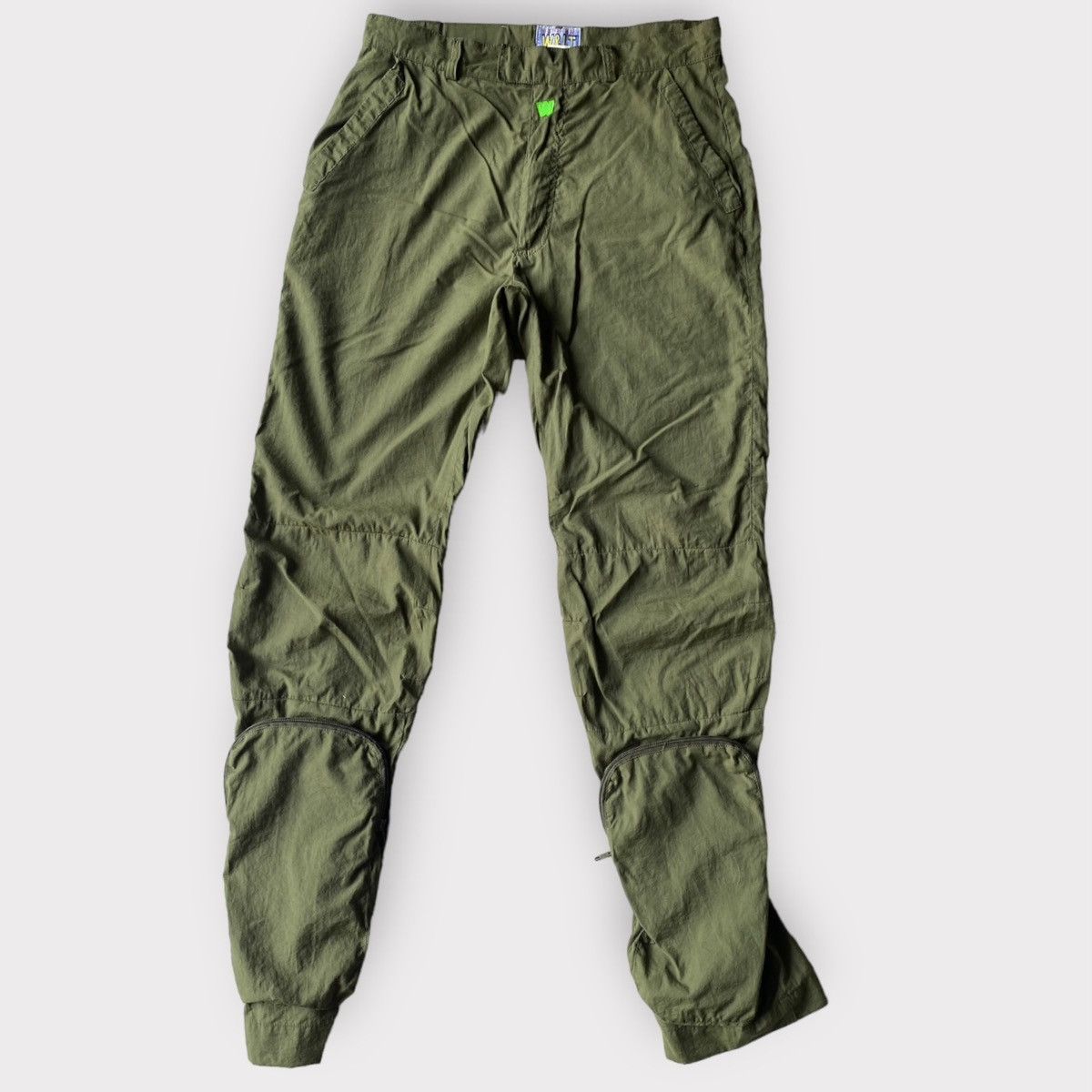 image of W Lt x W Lt Walter Van Beirendonck Vintage 1999 W&lt Front Cargo Pants in Green, Men's (Size 32)