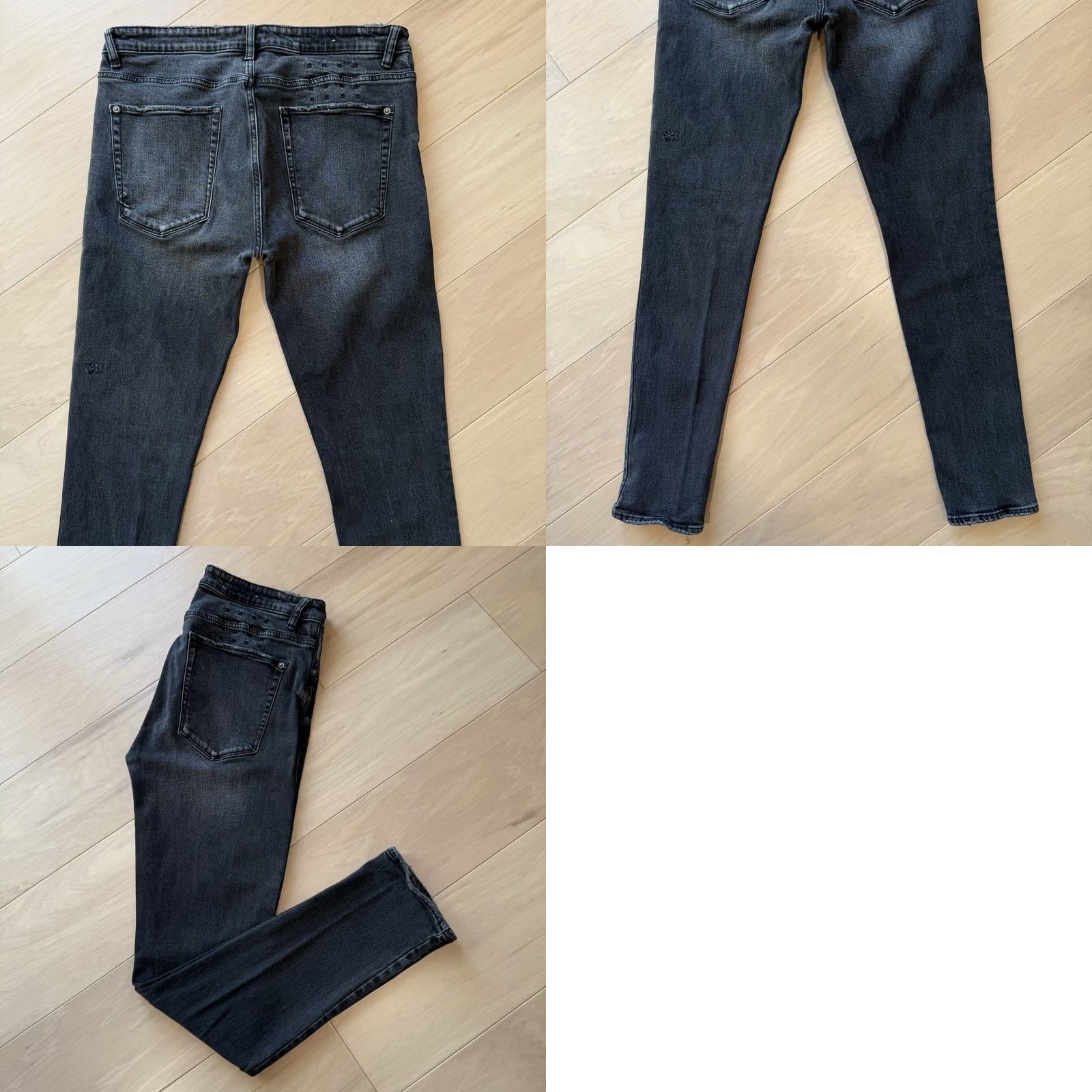 Ksubi Ksubi Jeans 34 Black Dark Wash Skinny Fit Denim Streetwear Jeans Mens Regular Rise Mid Button Logo 34x31.5 501 Style broad Size US 34 / EU 50 - 8 Thumbnail