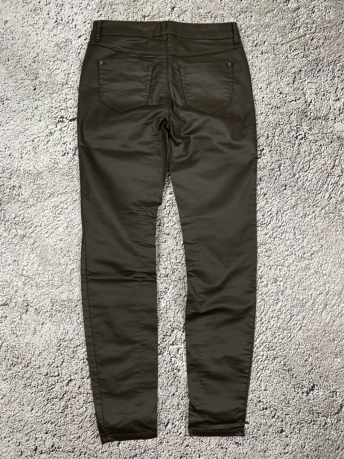 Vintage Vintage Y2K 00s waxed style jeans streetwear Japanese Size 26" / US 2 / IT 38 - 3 Thumbnail