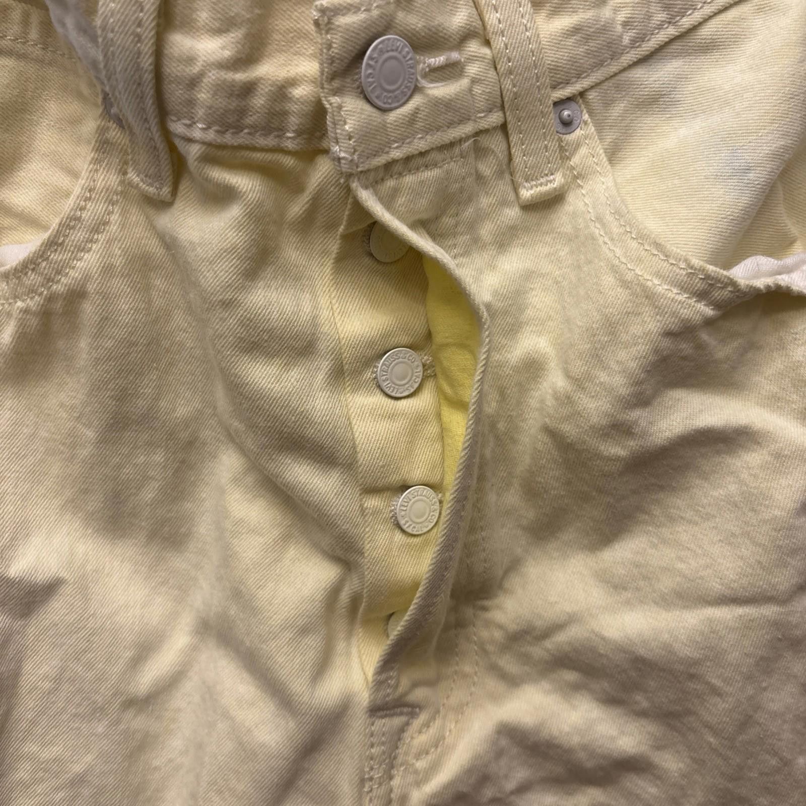 Levi's Vintage 90s Rare 501 Levis Button Fly Yellow Denim Jeans 32 Size US 32 / EU 48 - 3 Thumbnail