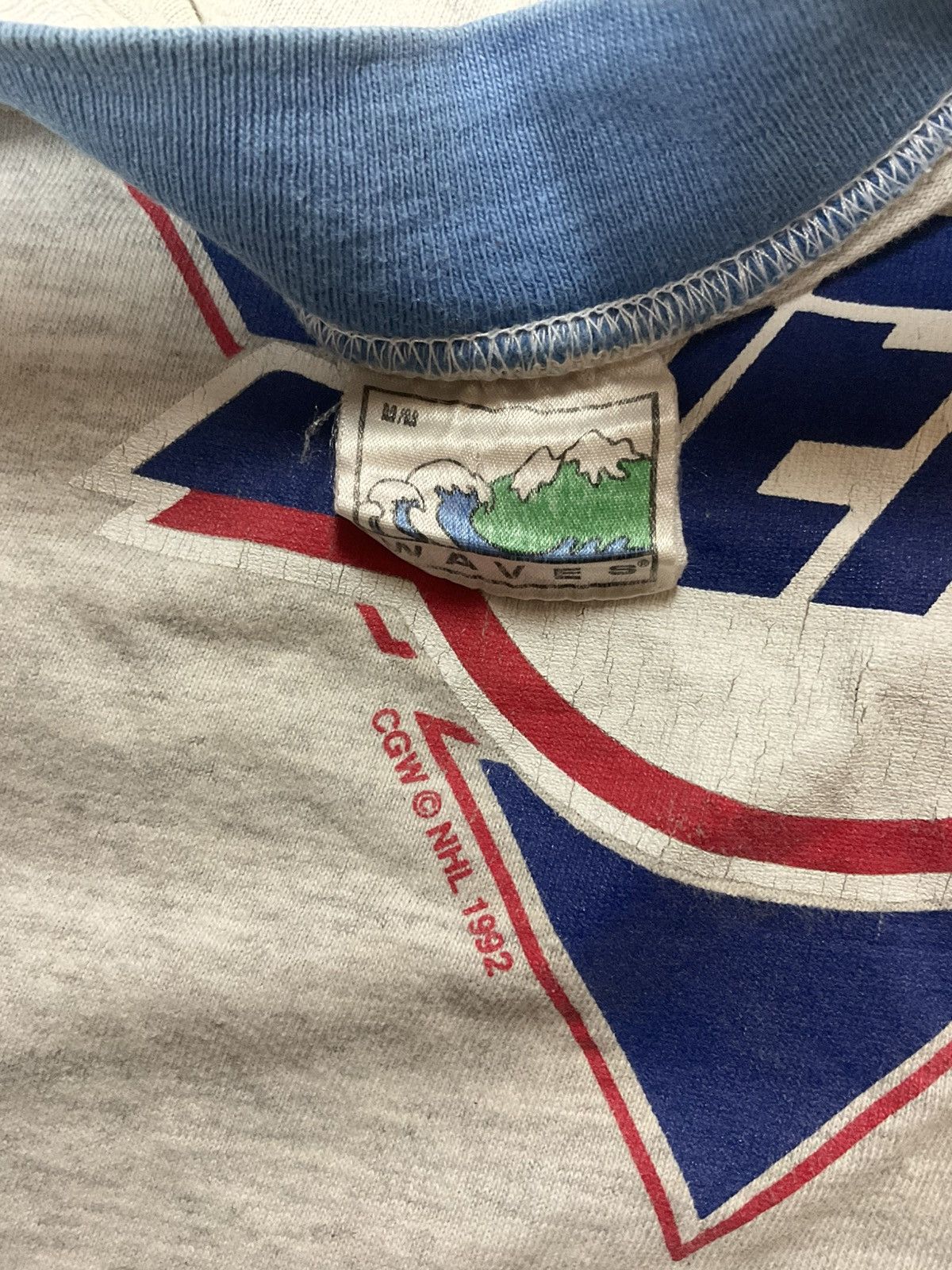 NHL Vintage 90s NHL 1992 Winnipeg Jets T-Shirt Single Stitch Size US L / EU 52-54 / 3 - 5 Thumbnail