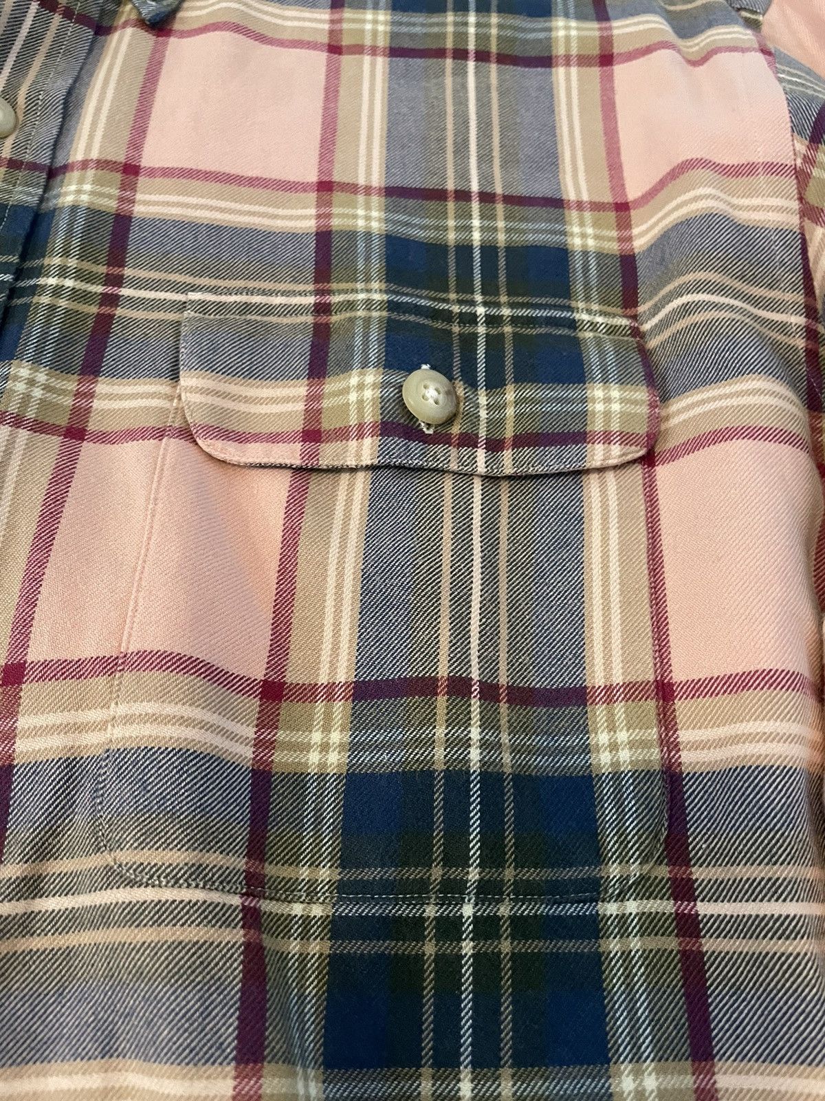 Polo Ralph Lauren × Vintage Patch Pocket Flannel Sport Shirt Size US XL / EU 56 / 4 - 5 Thumbnail