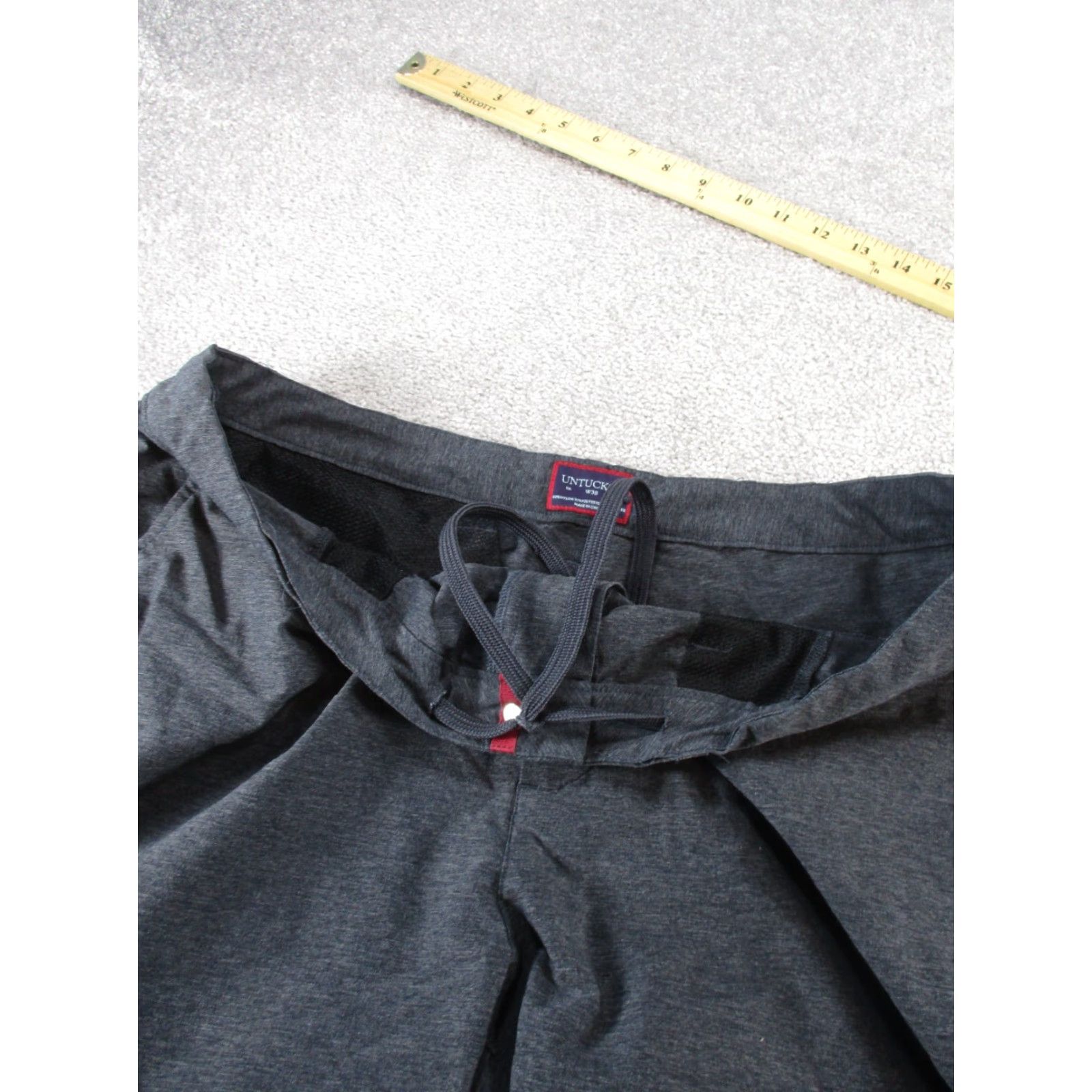 UNTUCKit VINTAGE Untuckit Tech Shorts Mens 38 Gray Performance Chinos Size US 38 / EU 54 - 5 Thumbnail
