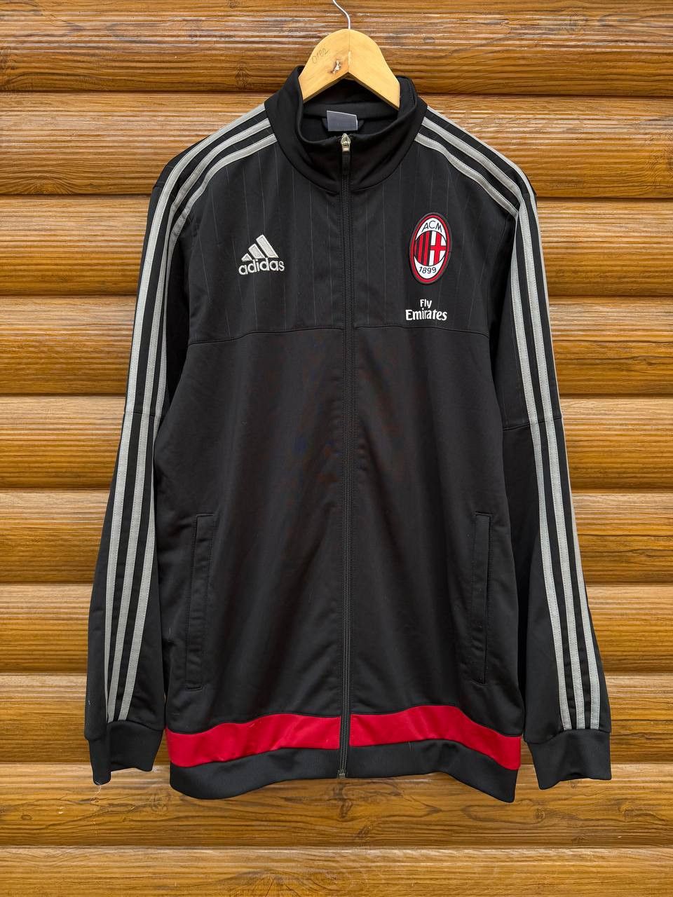 Adidas AC Milan Football Soccer Track Jacket Adidas Size L Size US L / EU 52-54 / 3 - 1 Thumbnail