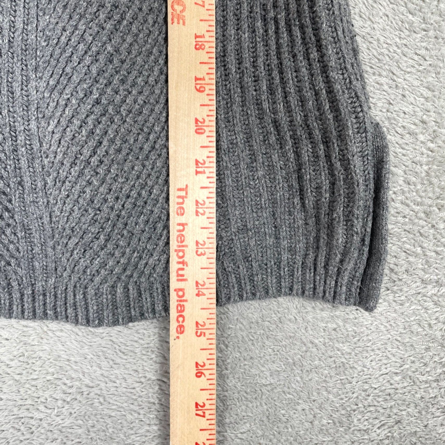 Madewell Madewell Knit Sweater Womens XS Gray Ribbed Crewneck Bohemian Cottage Size XS / US 0-2 / IT 36-38 - 7 Thumbnail