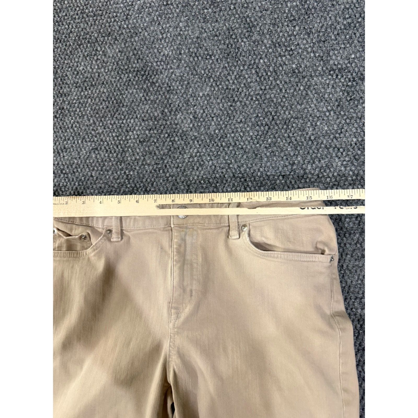 Ralph Lauren Lauren Ralph Lauren Jeans Womens 10 Beige Straight Leg Stretch Regular 5-Pocket Denim Vintage No Womens Size 32" / US 10 / IT 46 - 4 Thumbnail