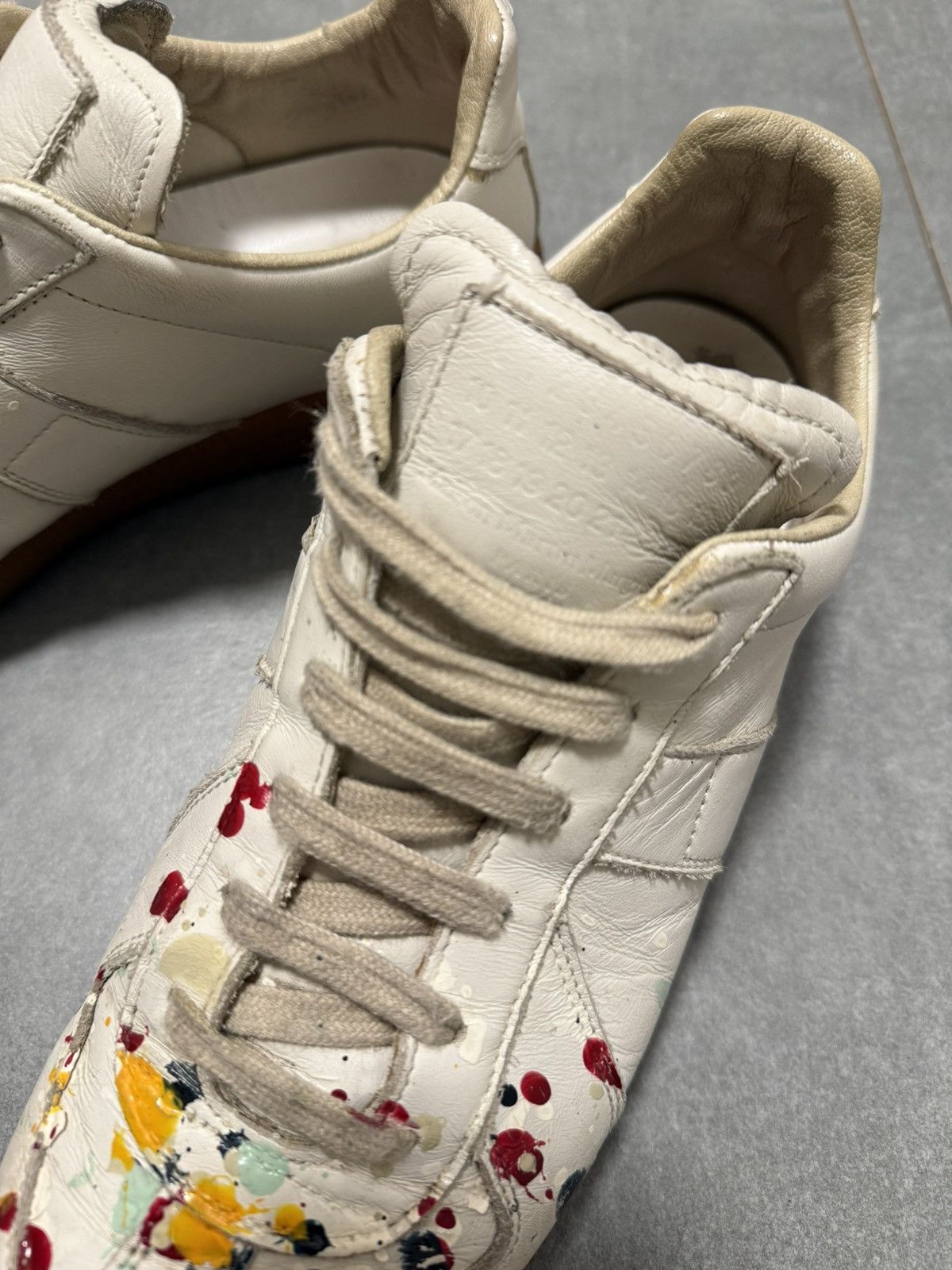 Maison Margiela Maison Margiela GAT gats Paint Splatter Vintage Rare Pair Size US 7.5 / EU 40-41 - 9 Thumbnail