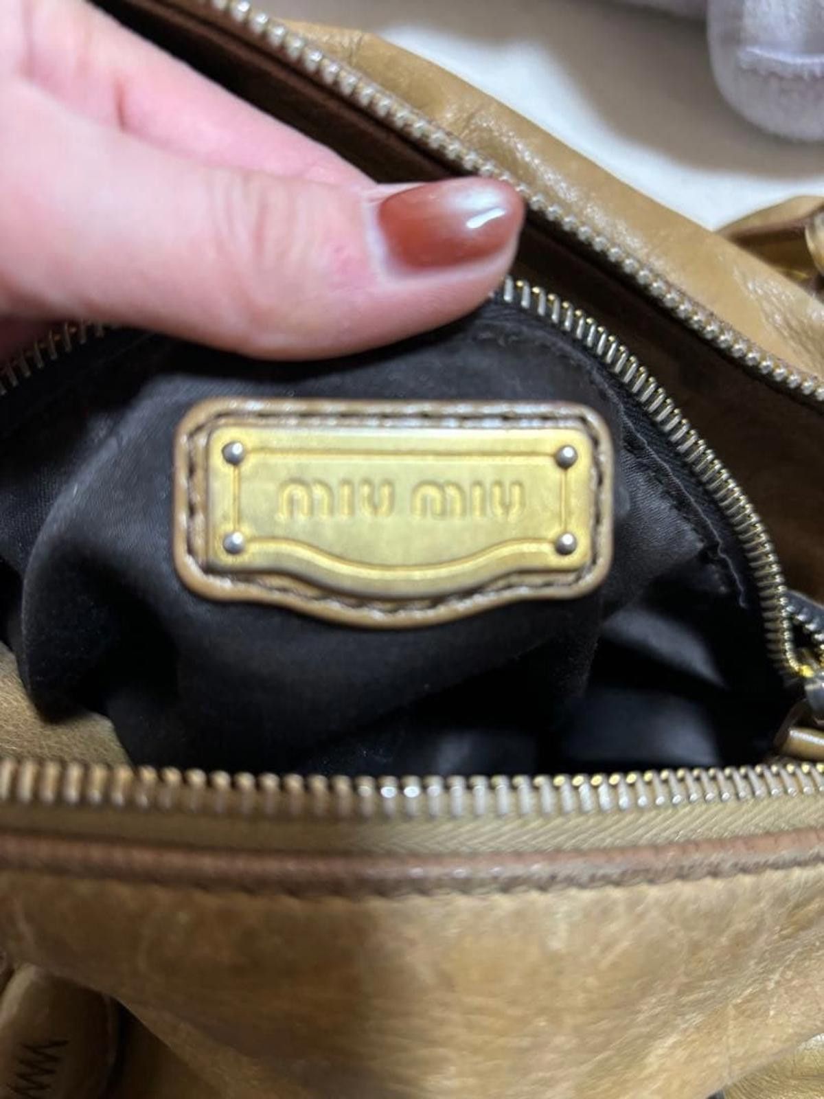 Miu Miu Miu Miu - Vitello Tan Leather Handbag Size ONE SIZE - 2 Thumbnail