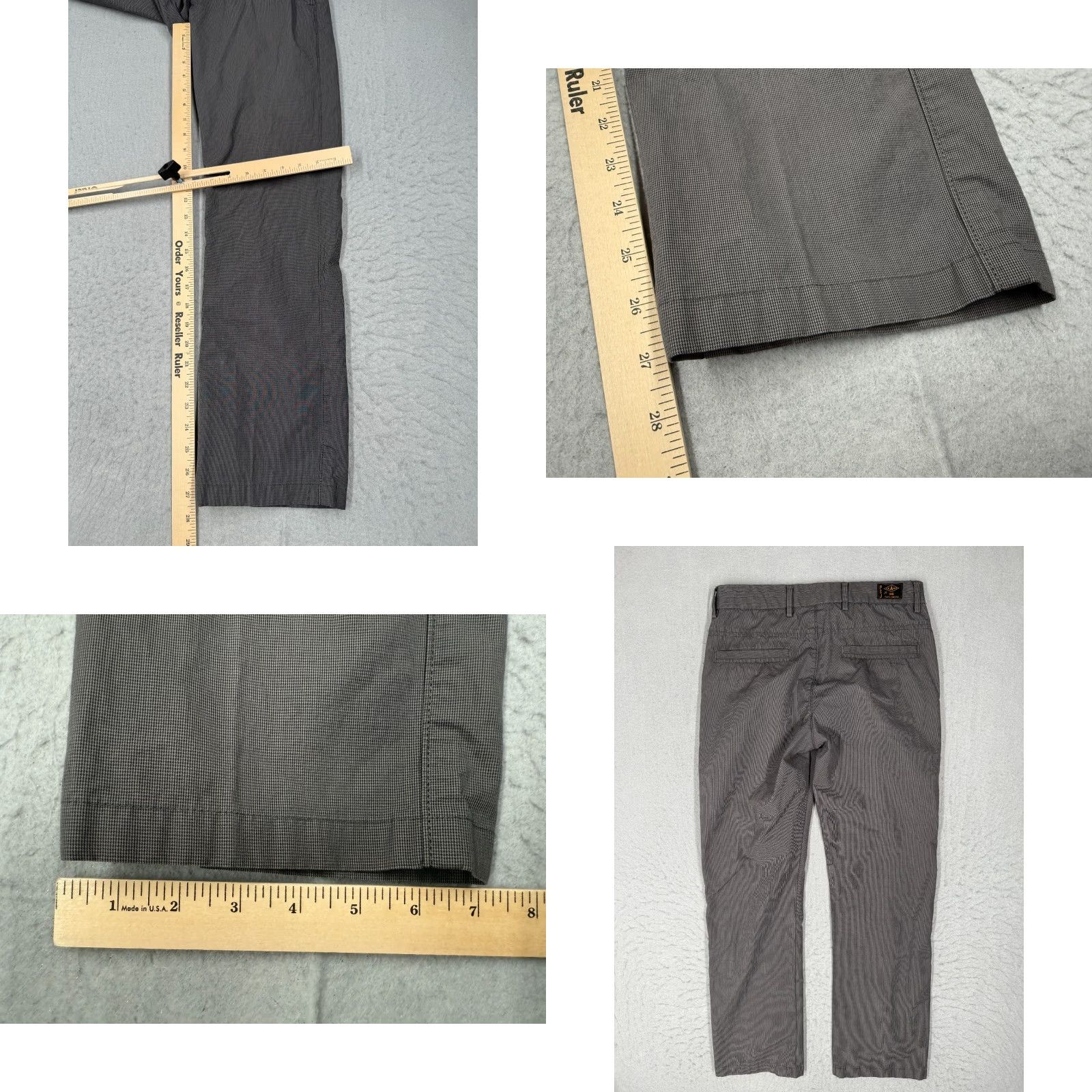 Paul Smith VINTAGE Paul Smith Chinos Pants Men 30 Regular Fit Flat Front Cotton Gray Geometric Retro Size US 30 / EU 46 - 8 Thumbnail