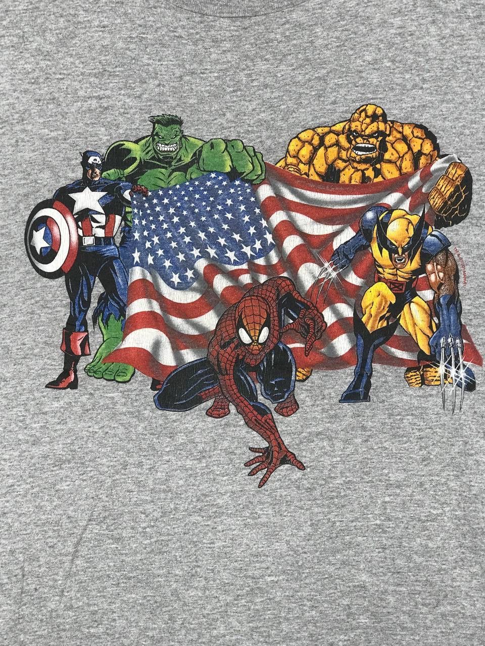 Marvel Comics Vintage Marvel Superhero Wolverine Captain America Hulk Size US L / EU 52-54 / 3 - 2 Thumbnail